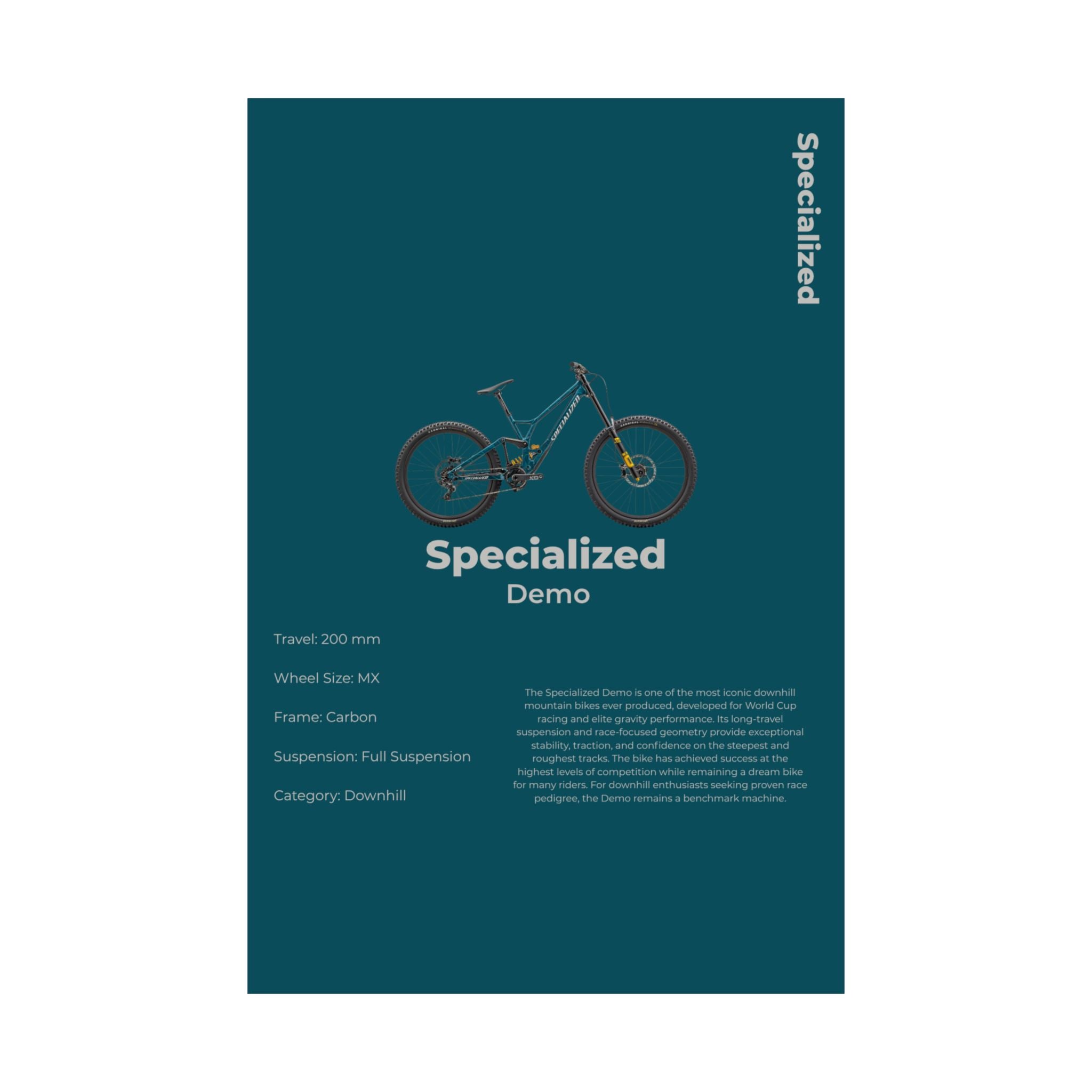 Specialized Demo Poster