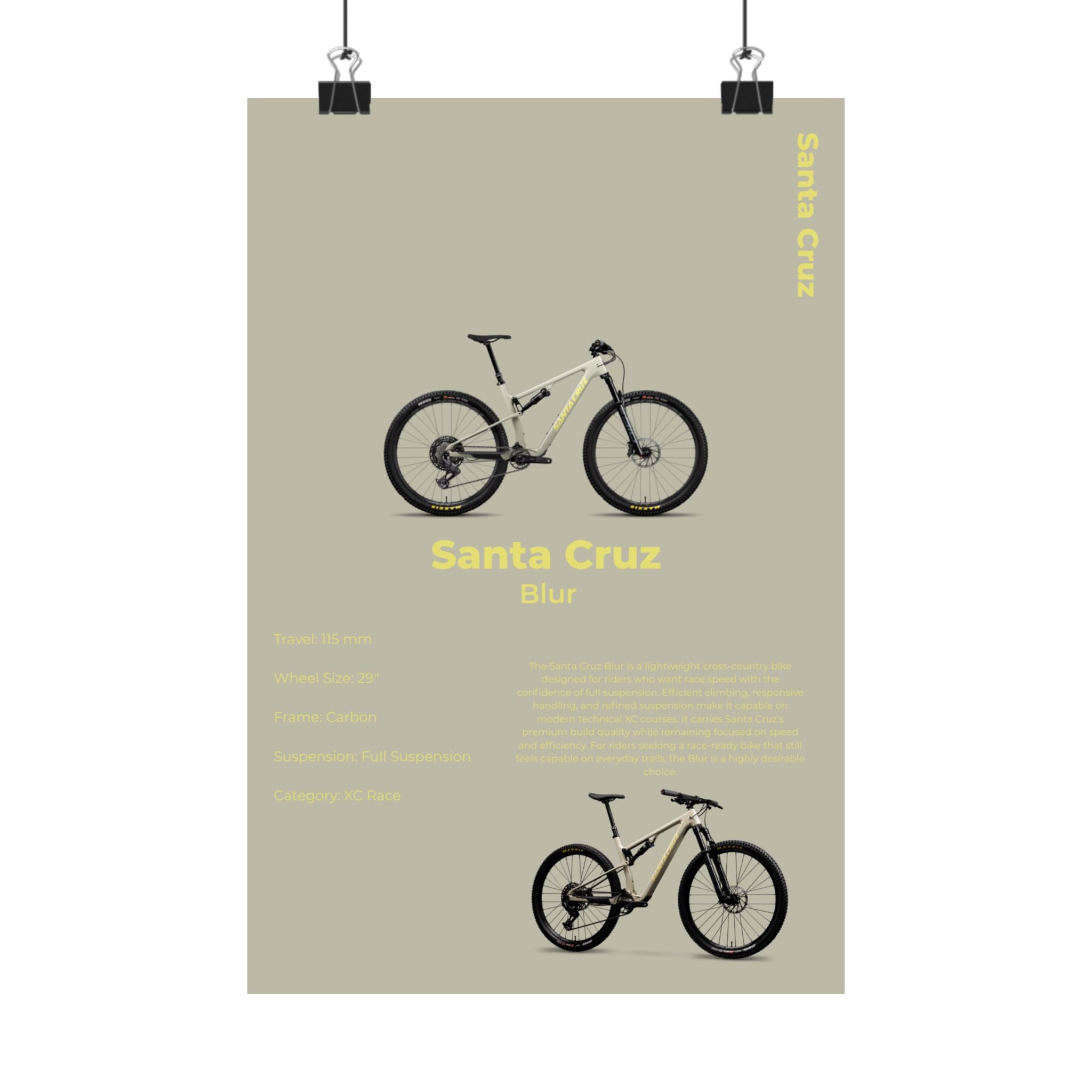 Santa Cruz Blur Poster