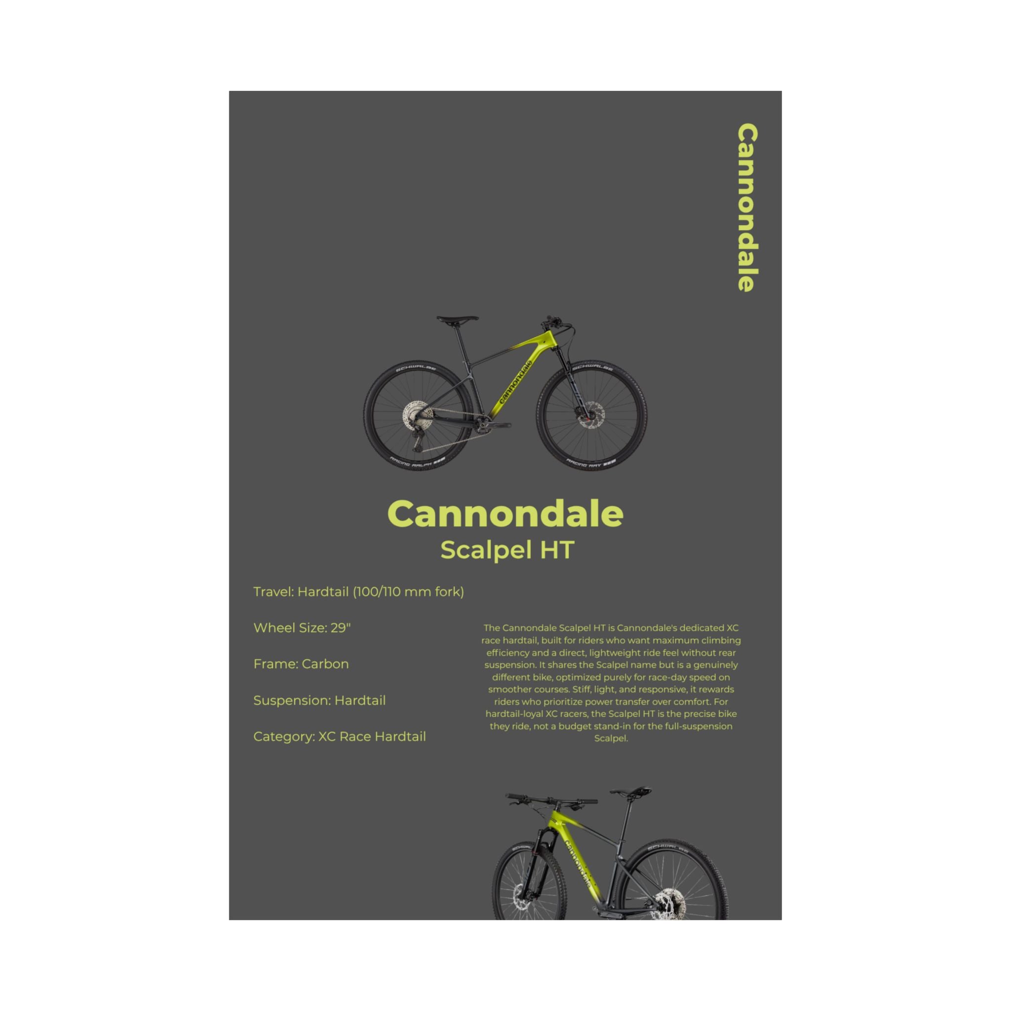Cannondale Scalpel Poster