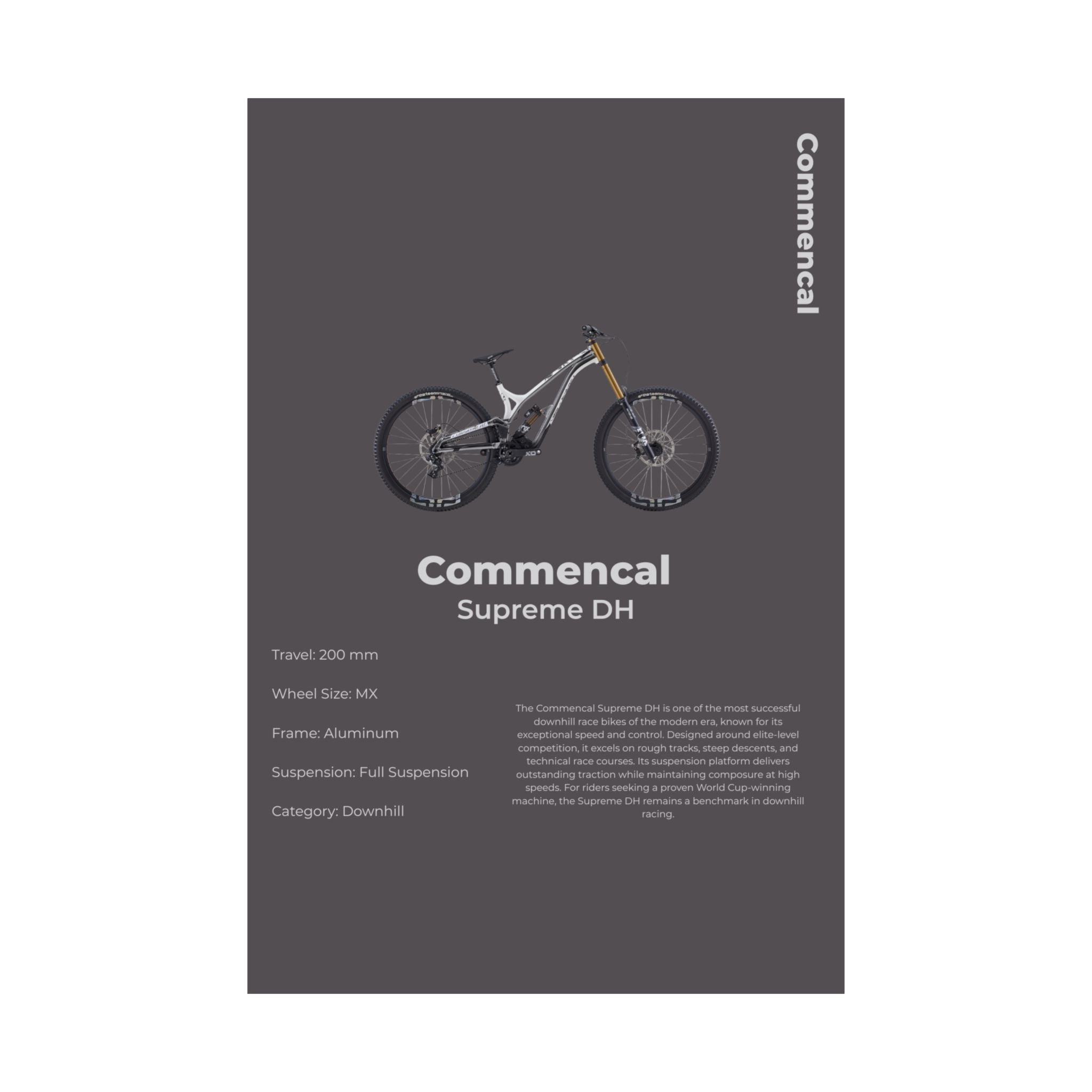 Commencal Supreme DH Poster