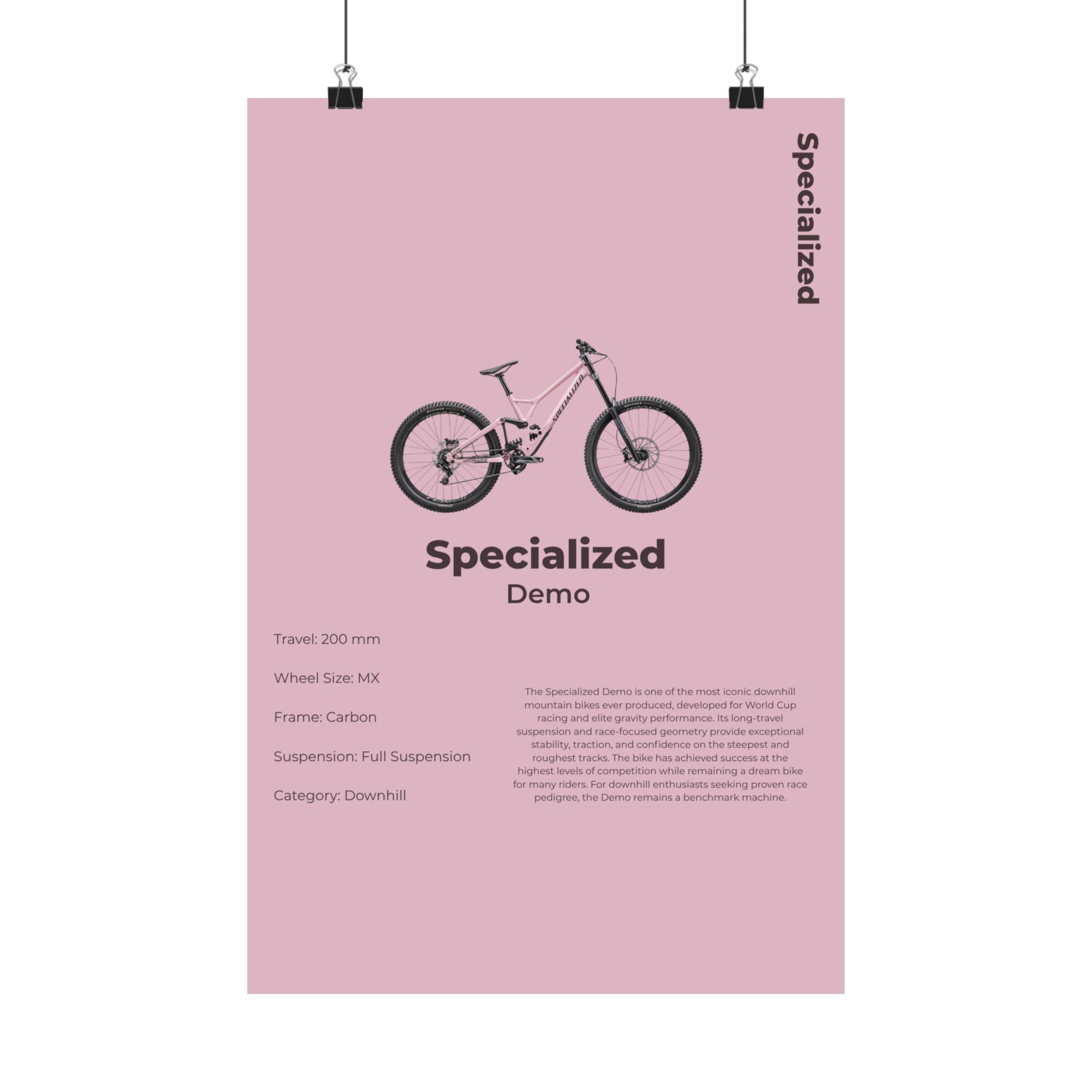 Specialized Demo Poster