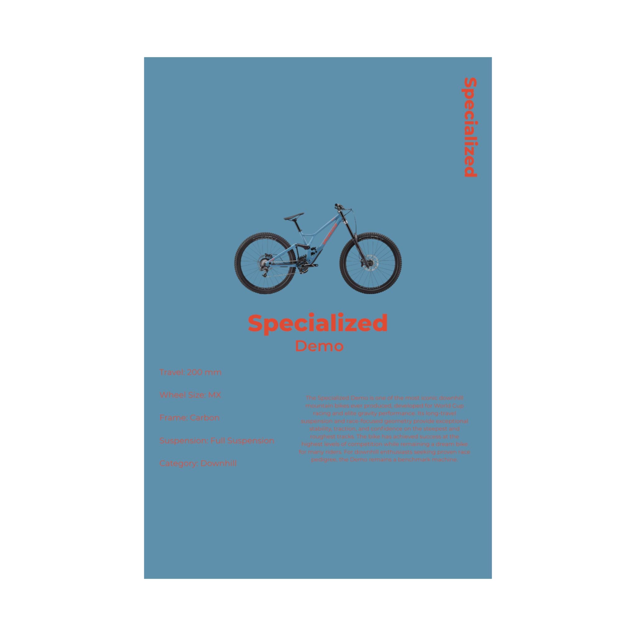 Specialized Demo Poster