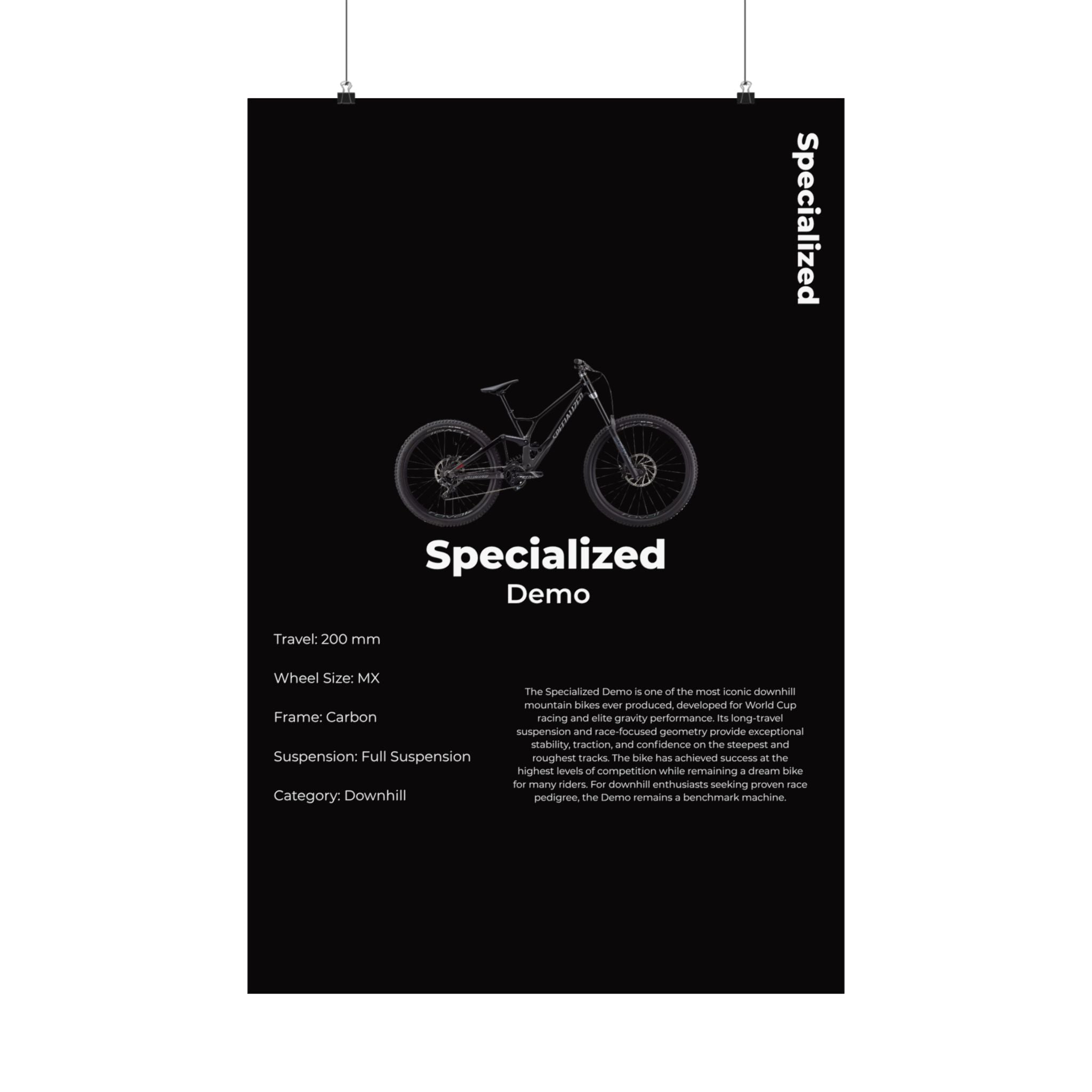 Specialized Demo Poster