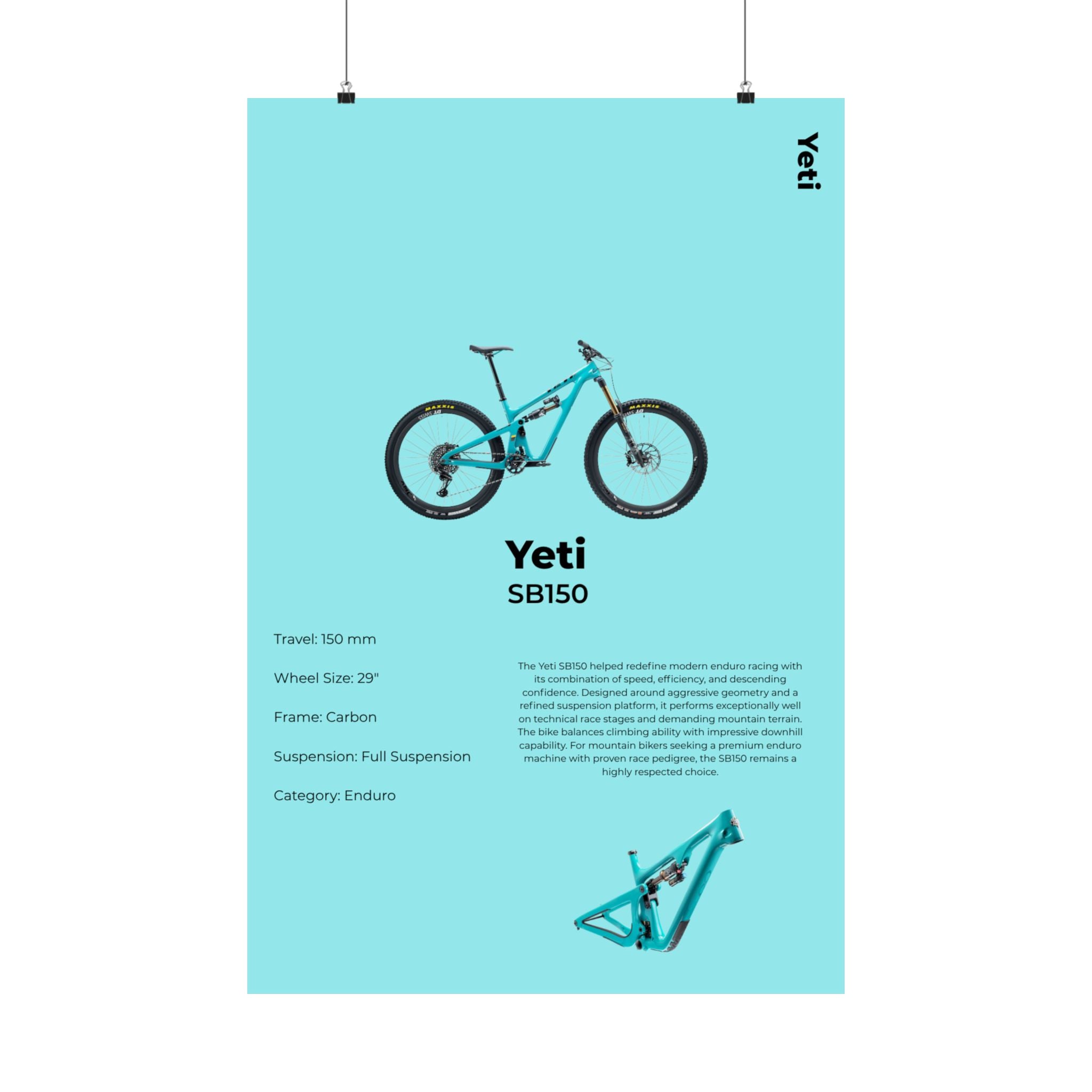 Yeti SB150 Poster