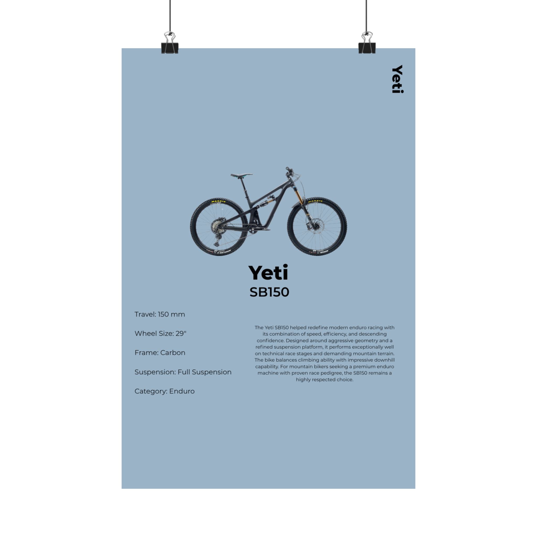 Yeti SB150 Poster