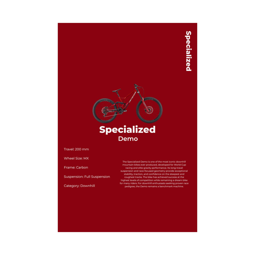 Specialized Demo Poster