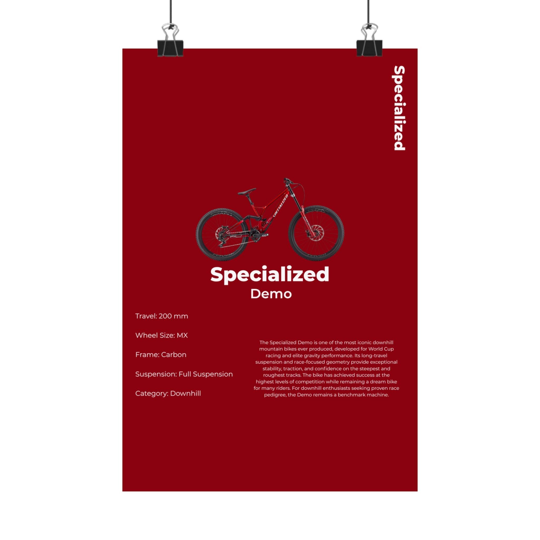 Specialized Demo Poster