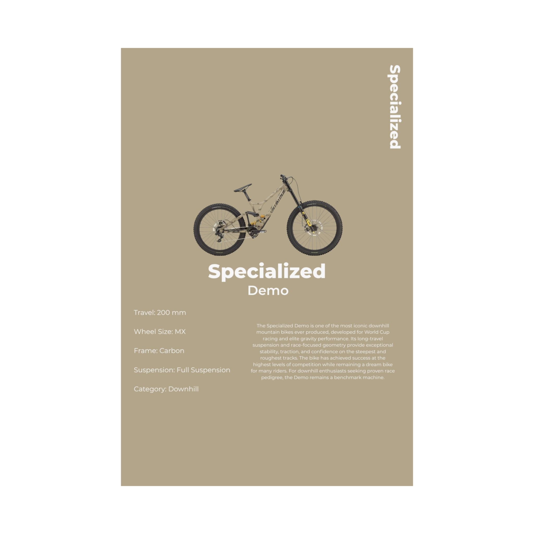 Specialized Demo Poster