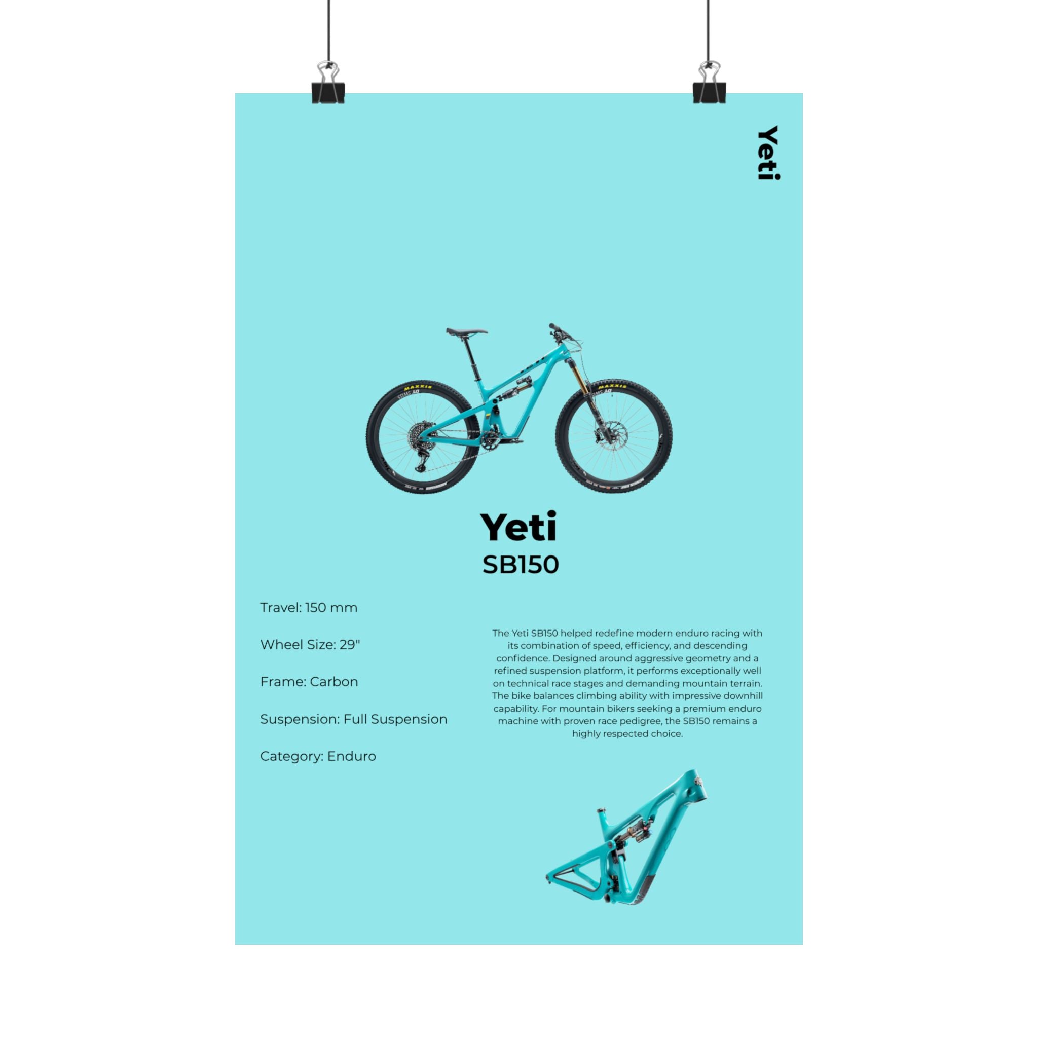 Yeti SB150 Poster