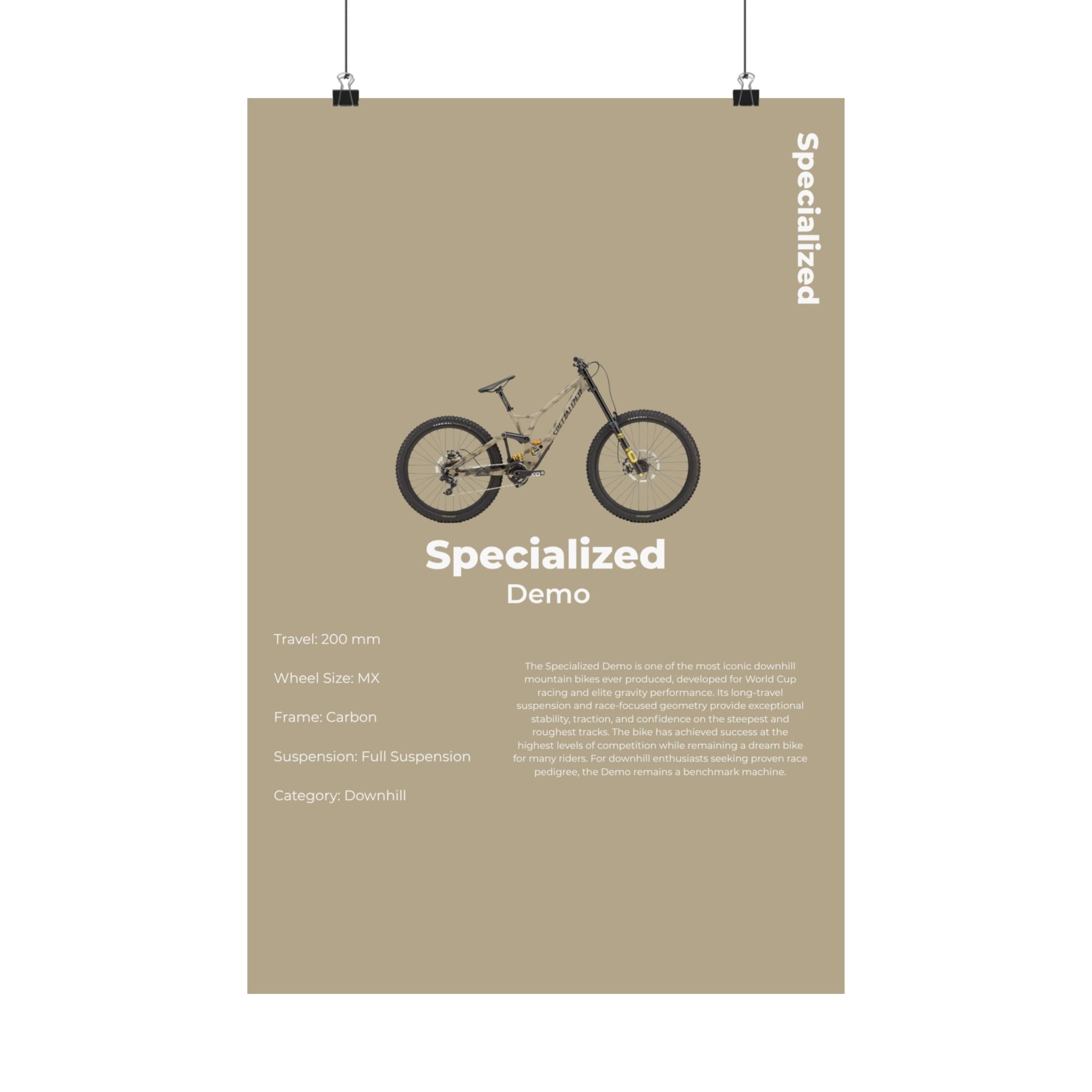 Specialized Demo Poster