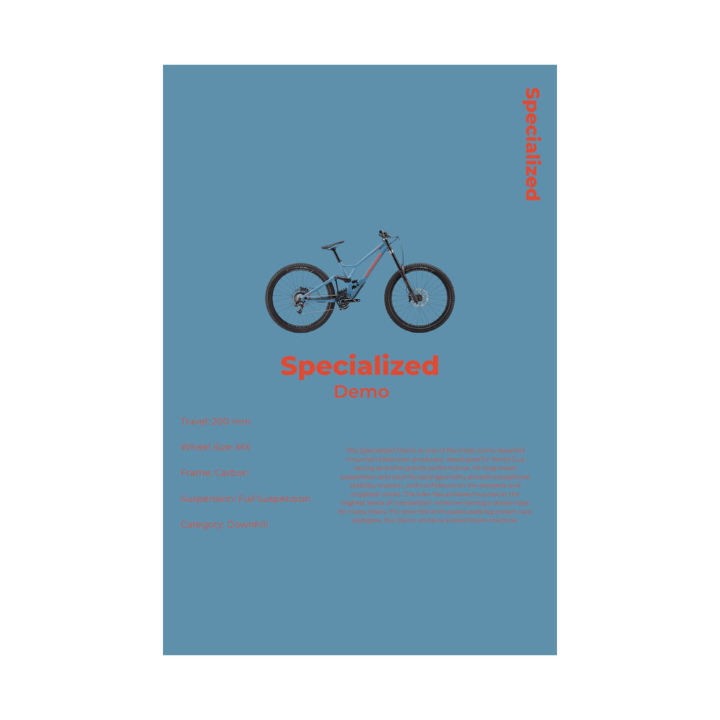 Specialized Demo Poster