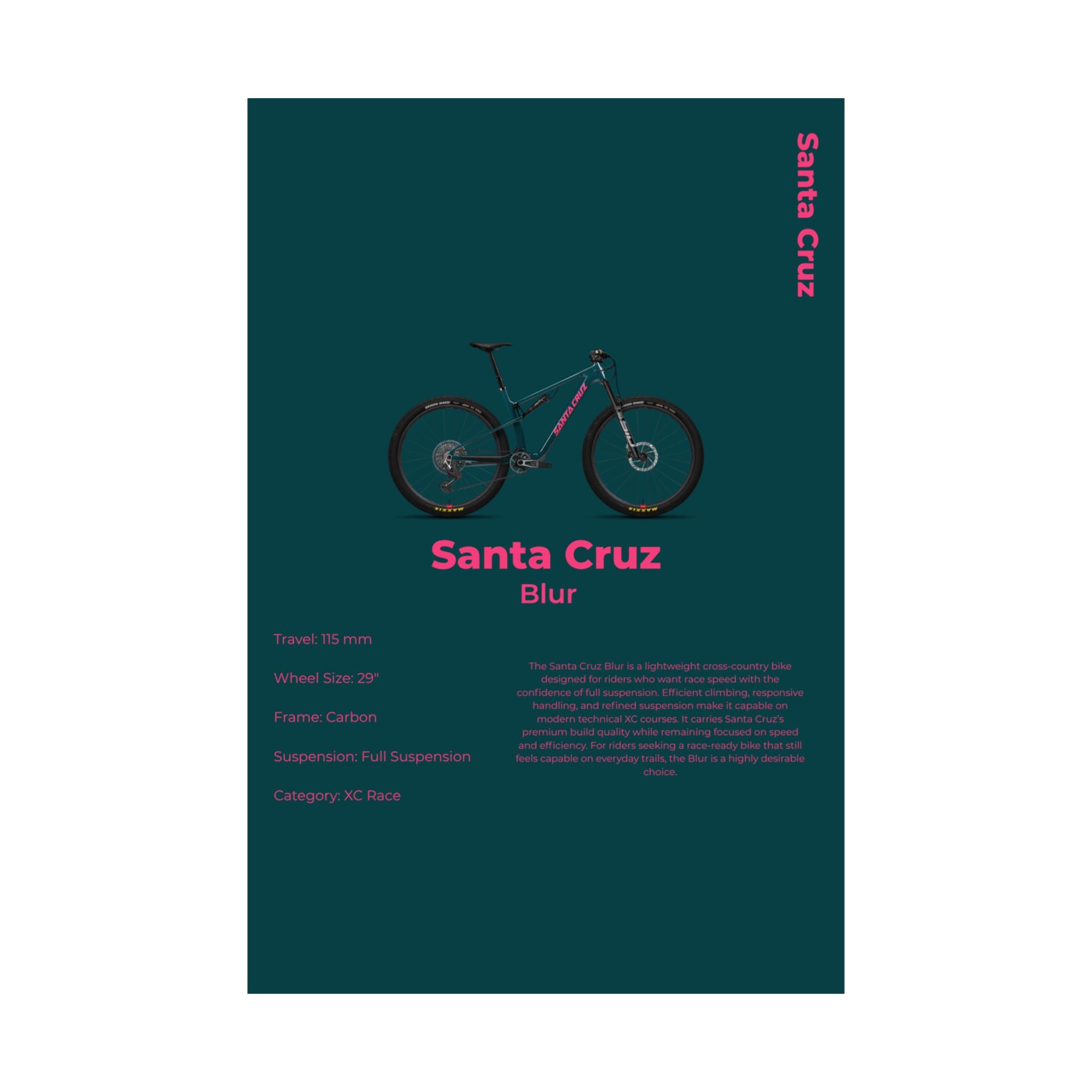 Santa Cruz Blur Poster