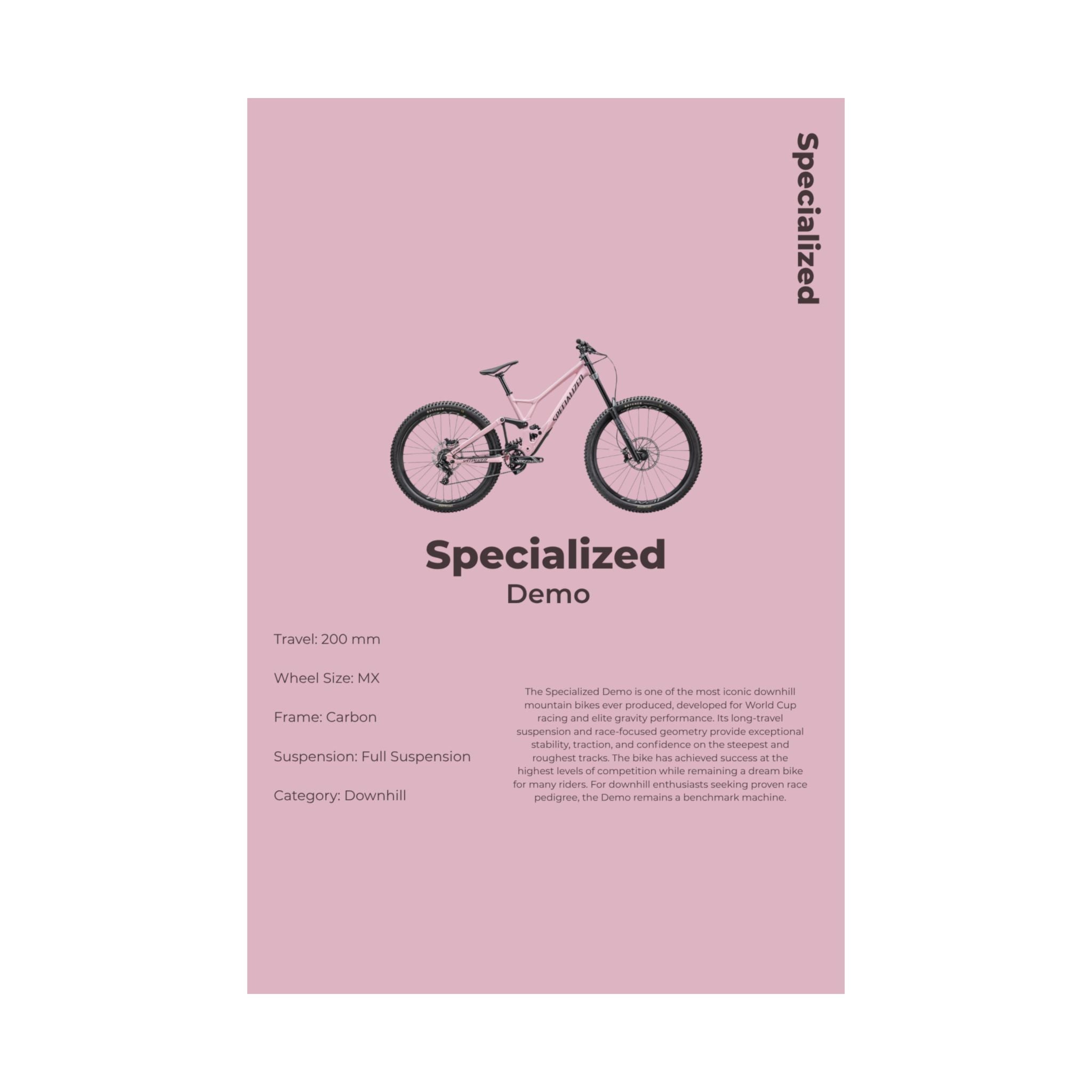 Specialized Demo Poster
