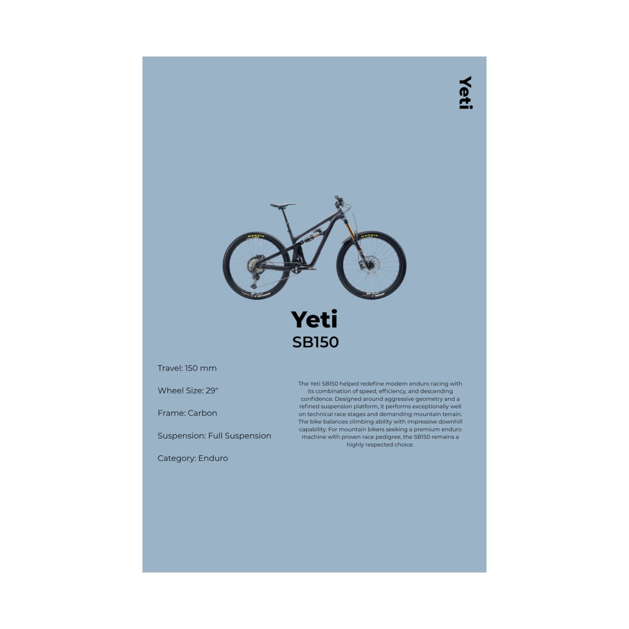 Yeti SB150 Poster