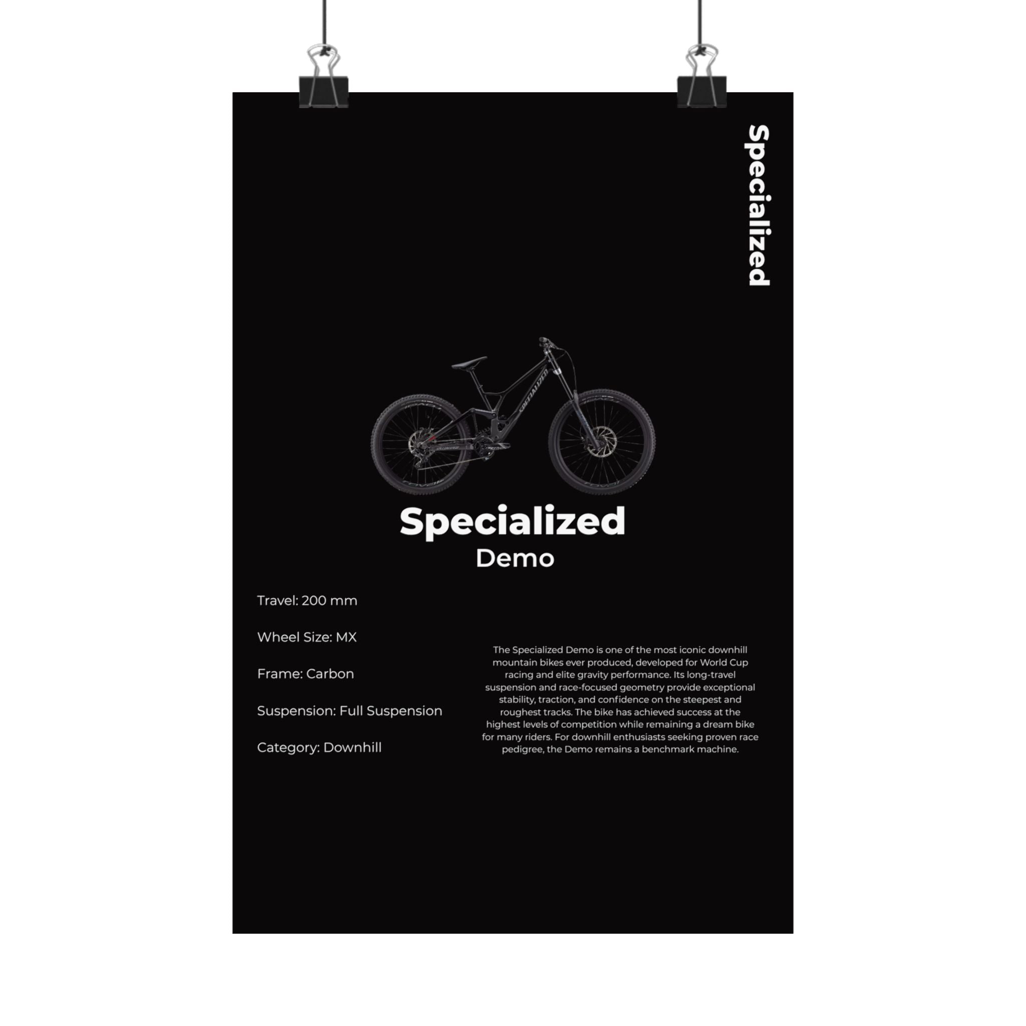 Specialized Demo Poster