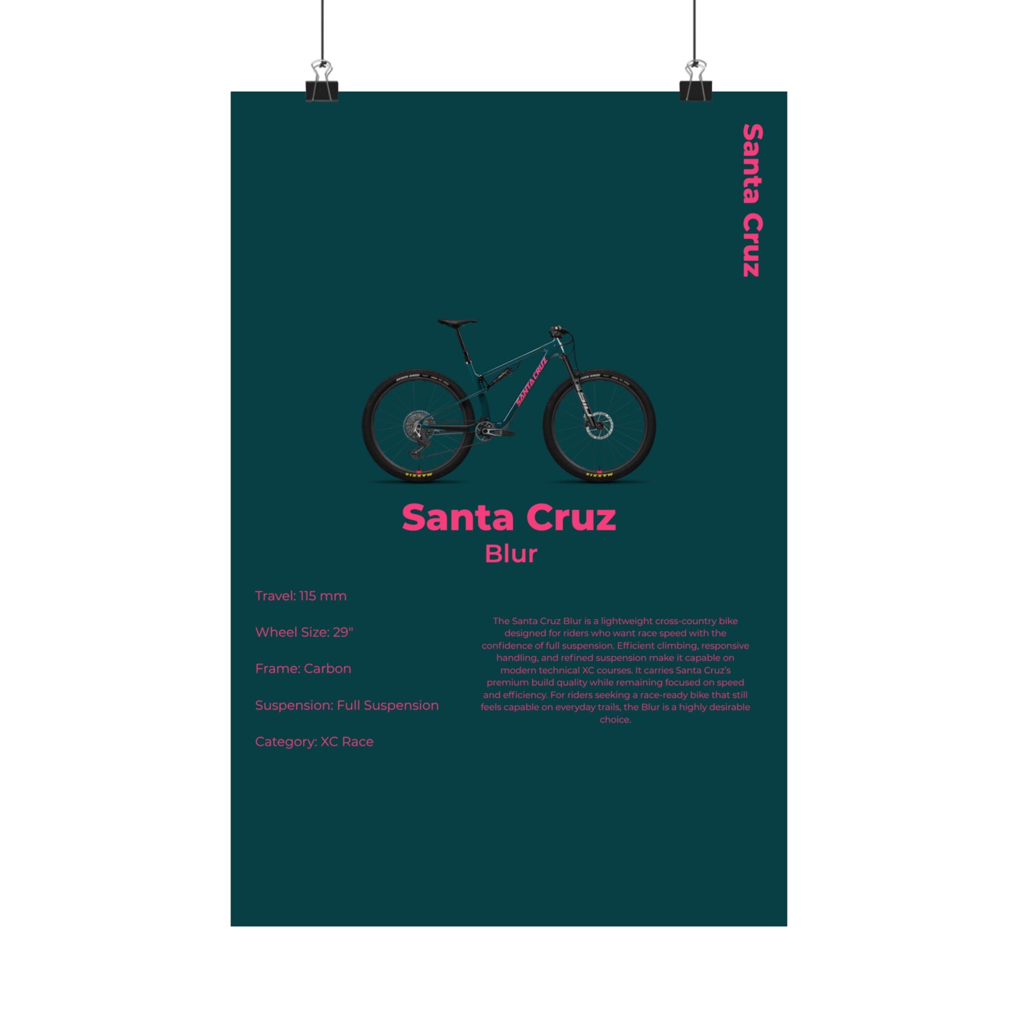 Santa Cruz Blur Poster