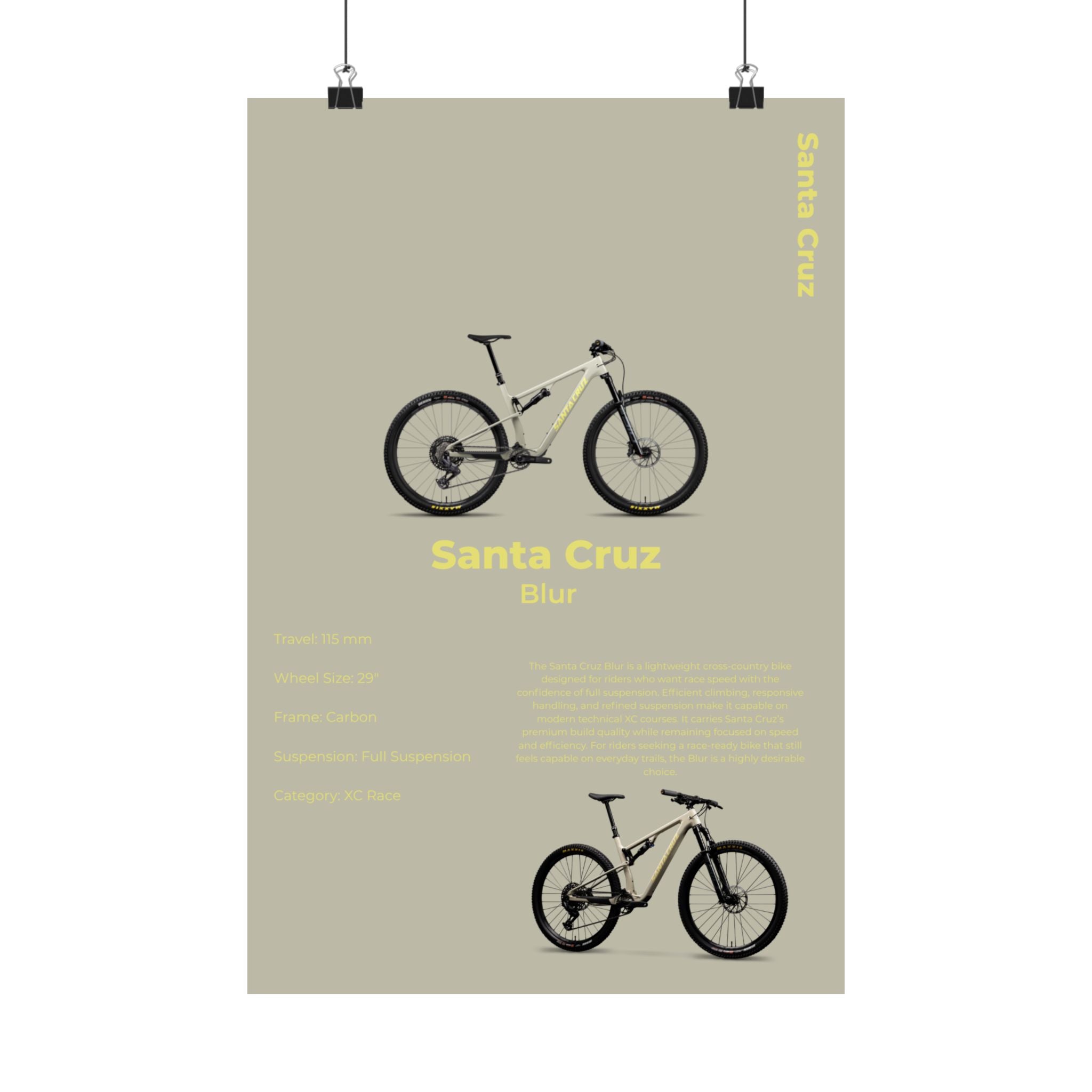 Santa Cruz Blur Poster