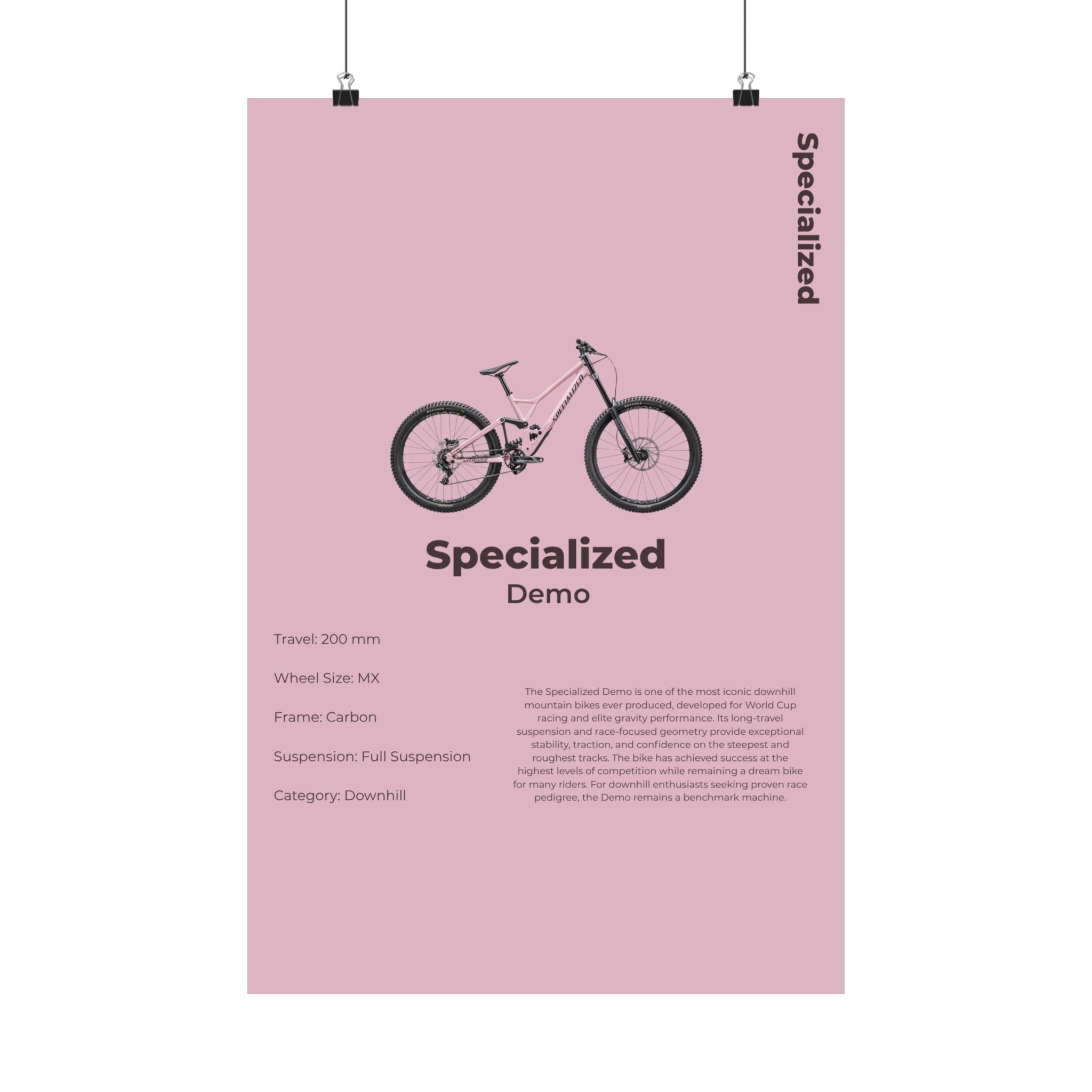 Specialized Demo Poster