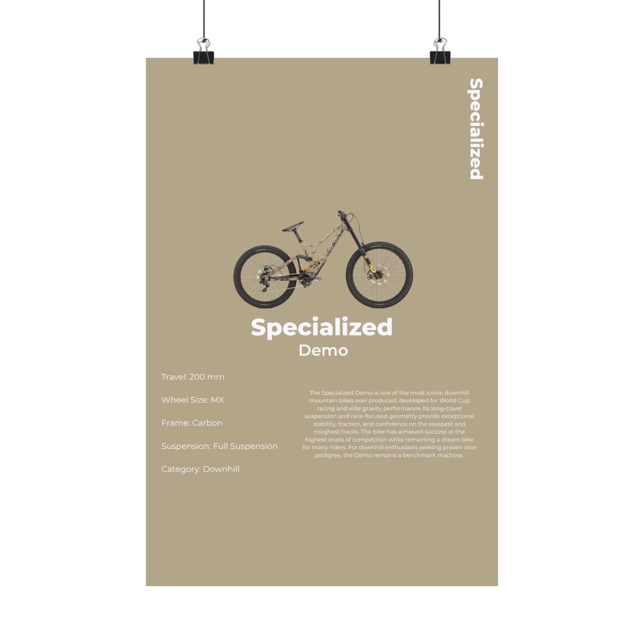 Specialized Demo Poster