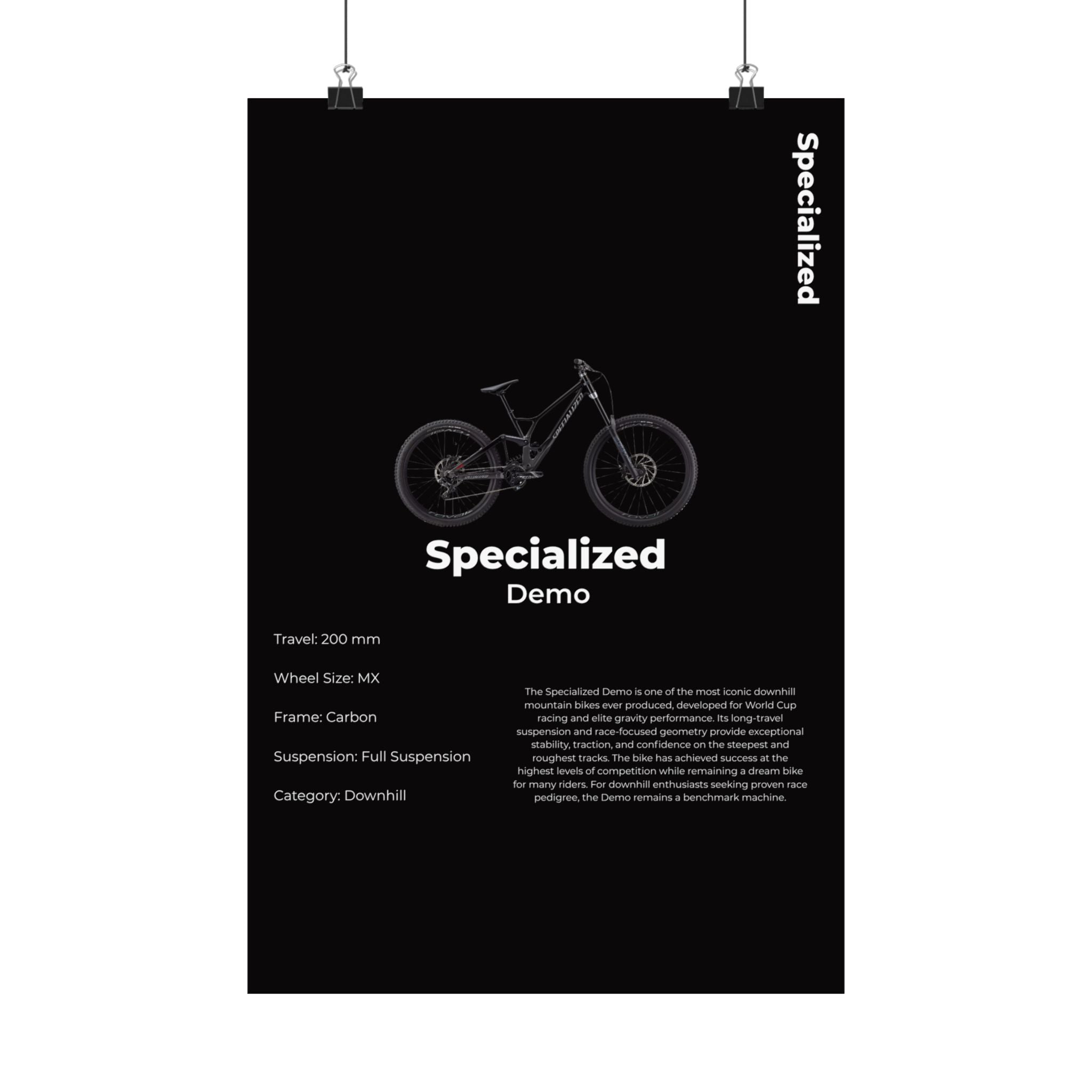 Specialized Demo Poster