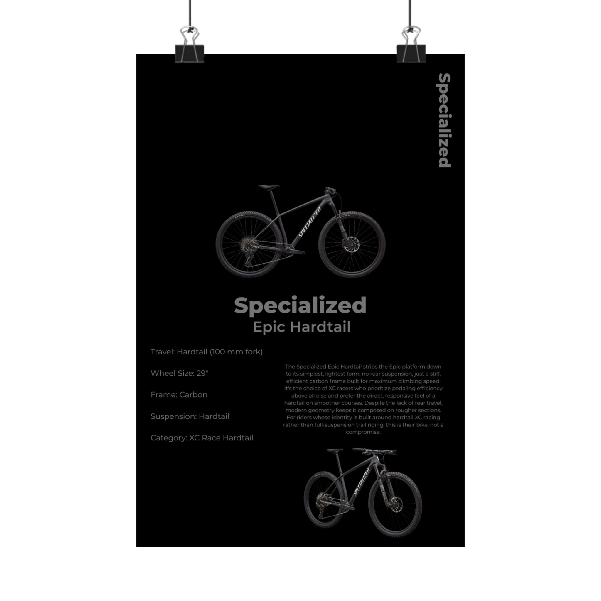 Specialized Epic Hardtail Poster
