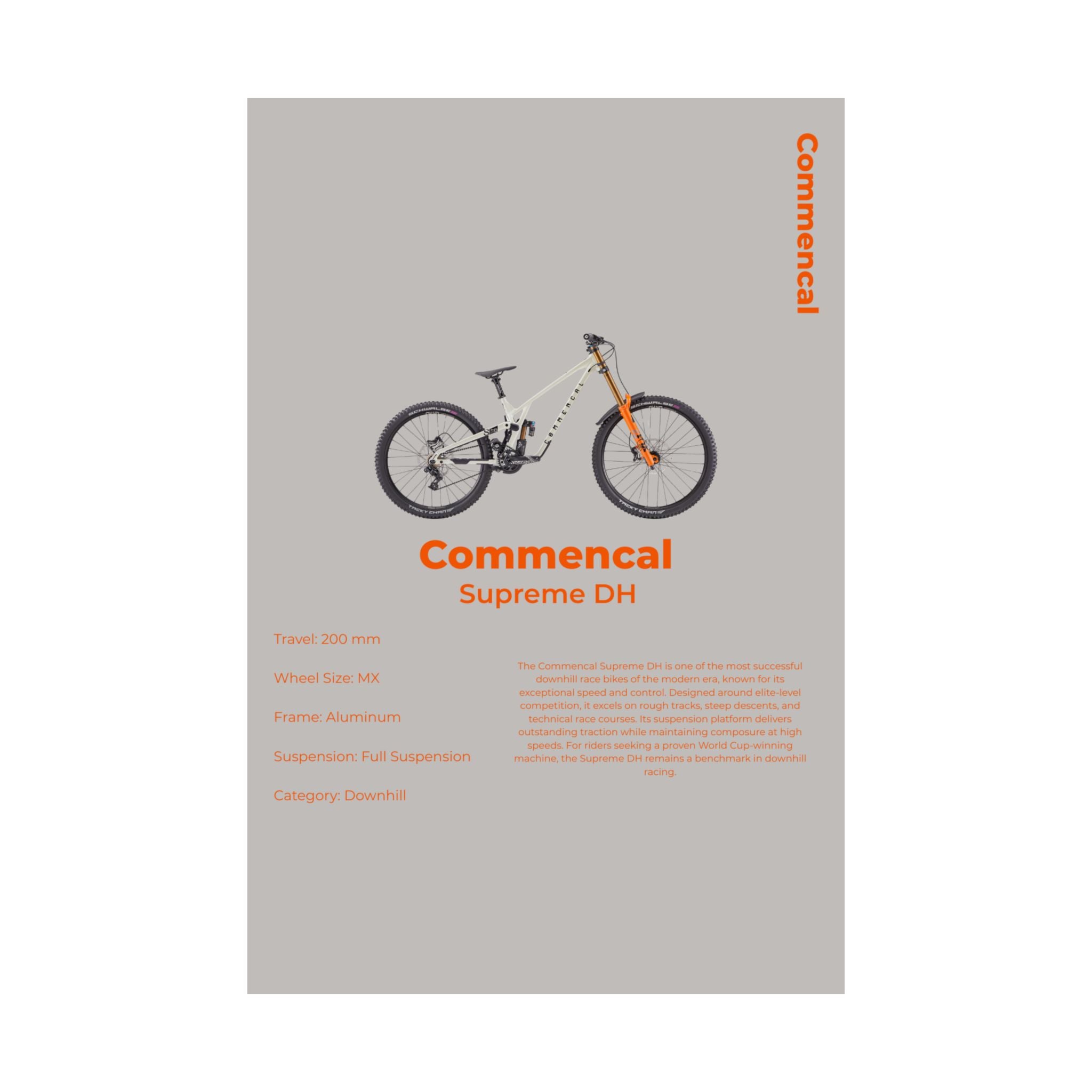 Commencal Supreme DH Poster