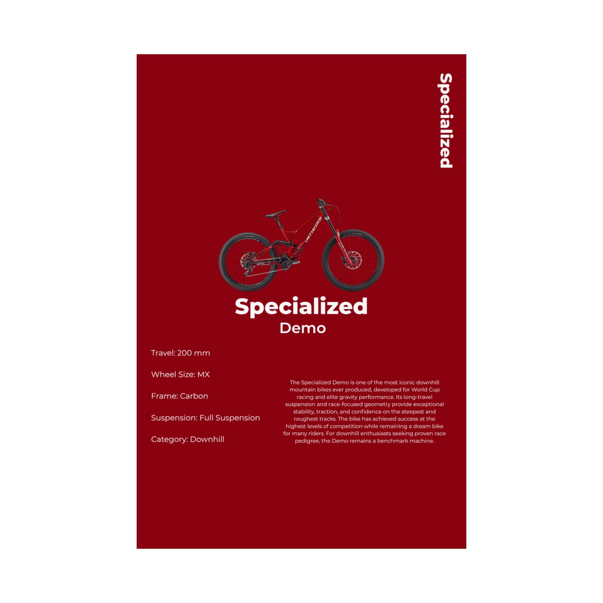 Specialized Demo Poster