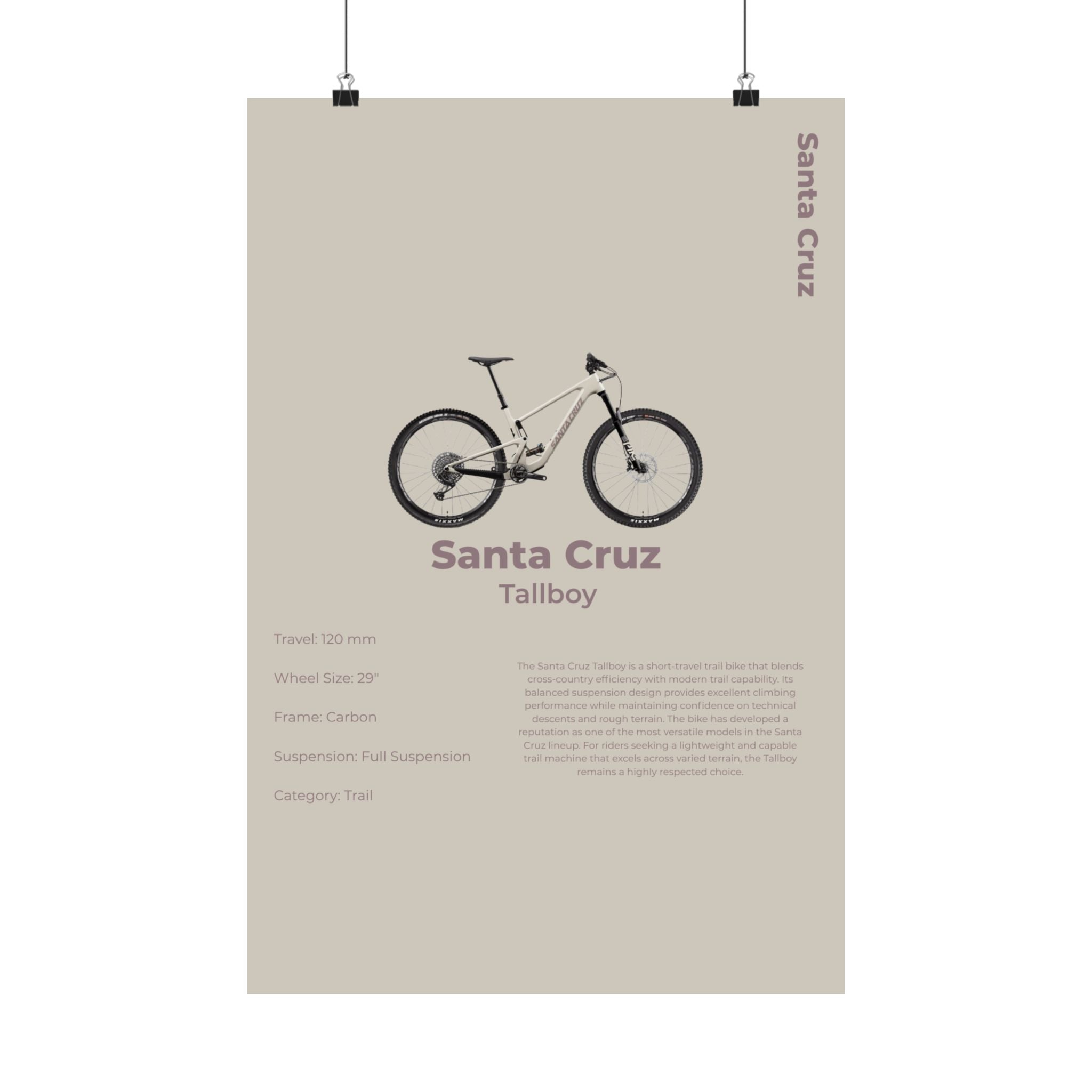 Santa Cruz Tallboy Poster