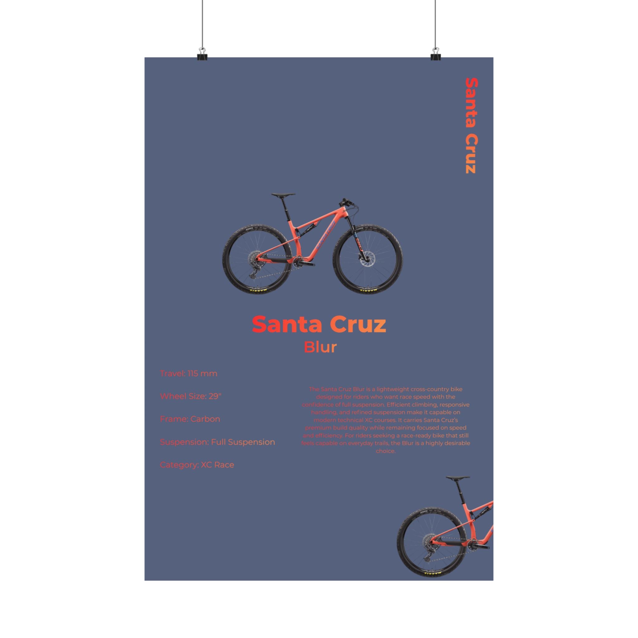 Santa Cruz Blur Poster