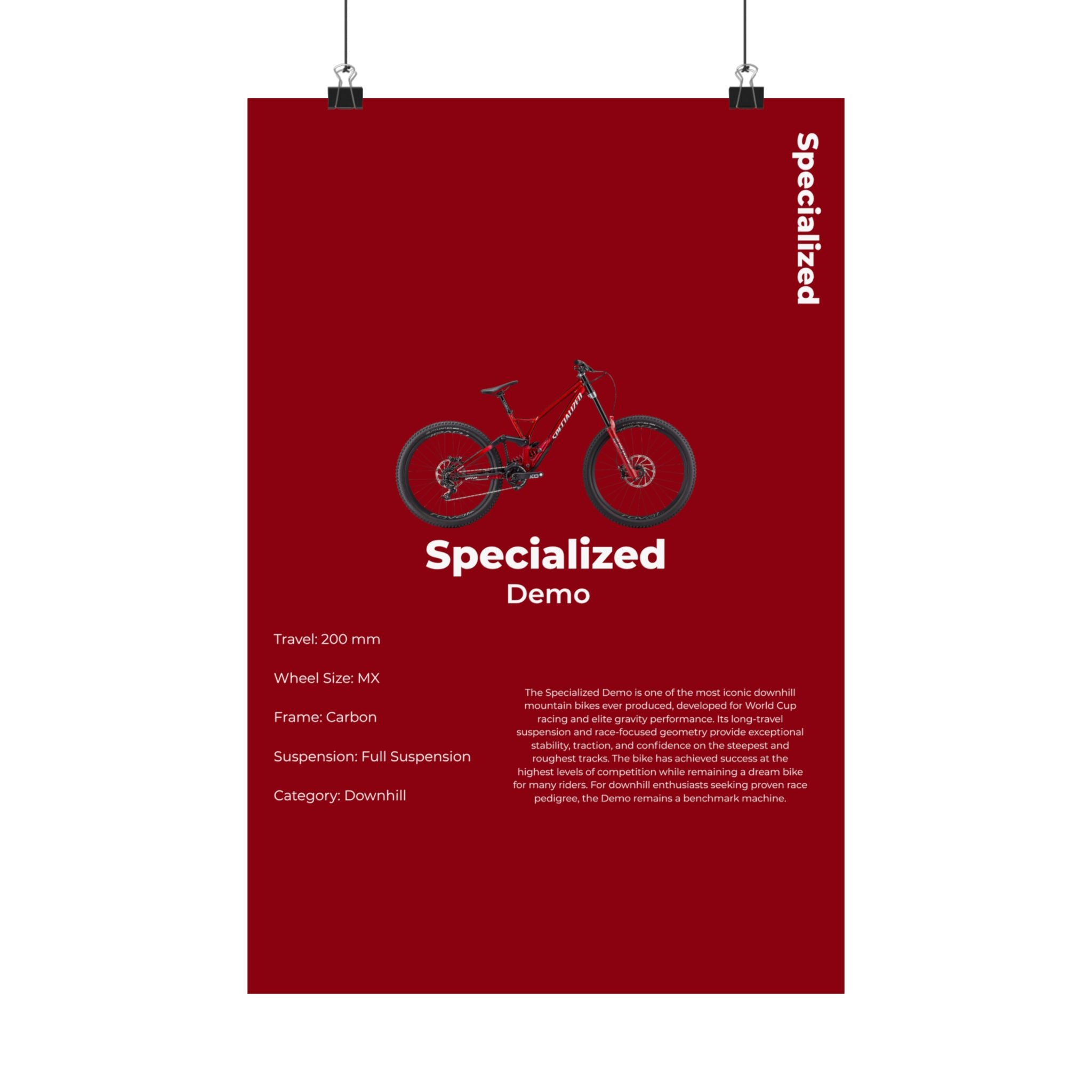 Specialized Demo Poster