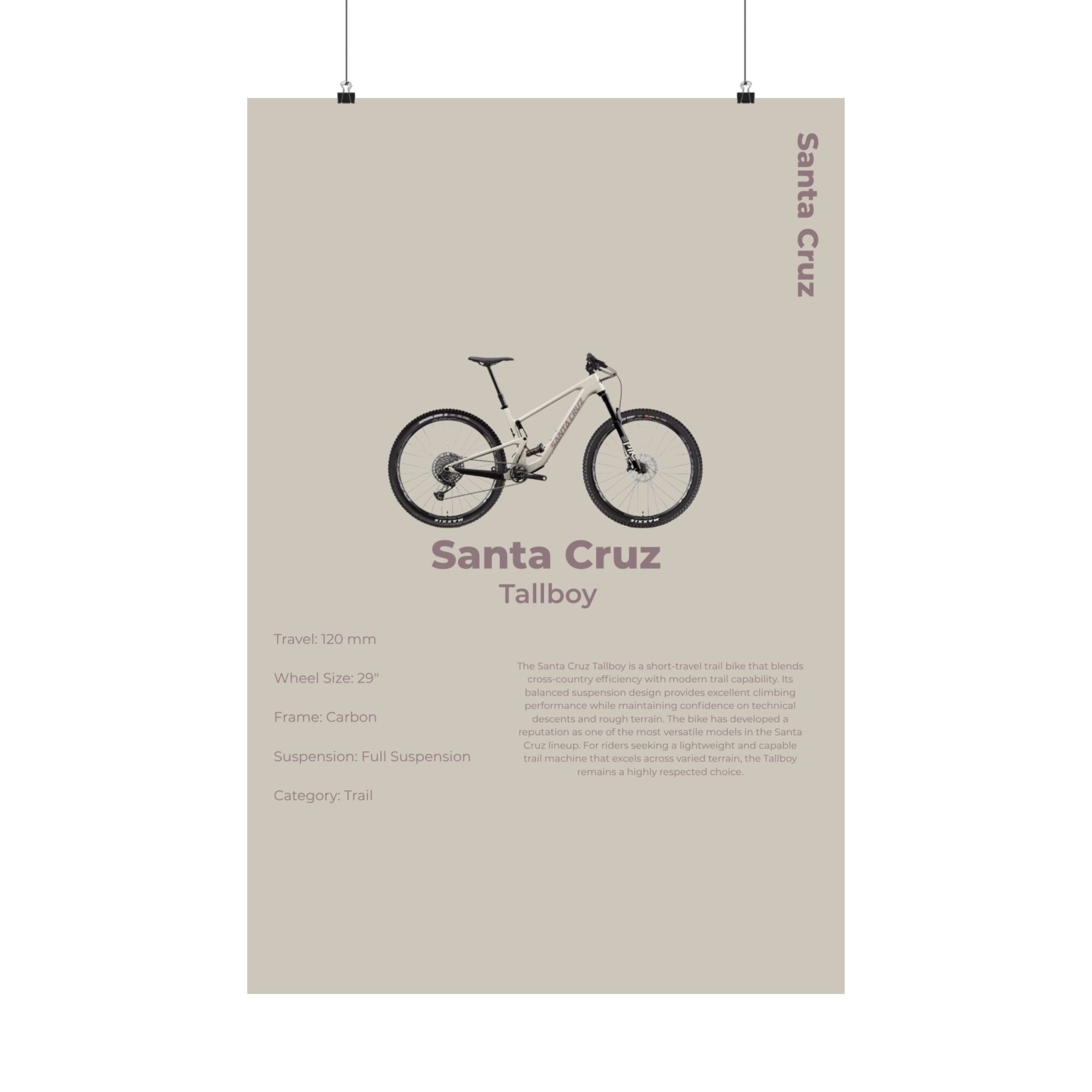 Santa Cruz Tallboy Poster