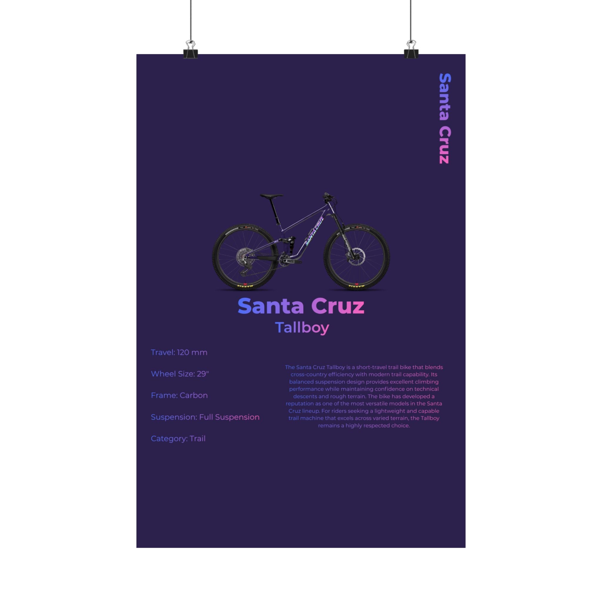 Santa Cruz Tallboy Poster