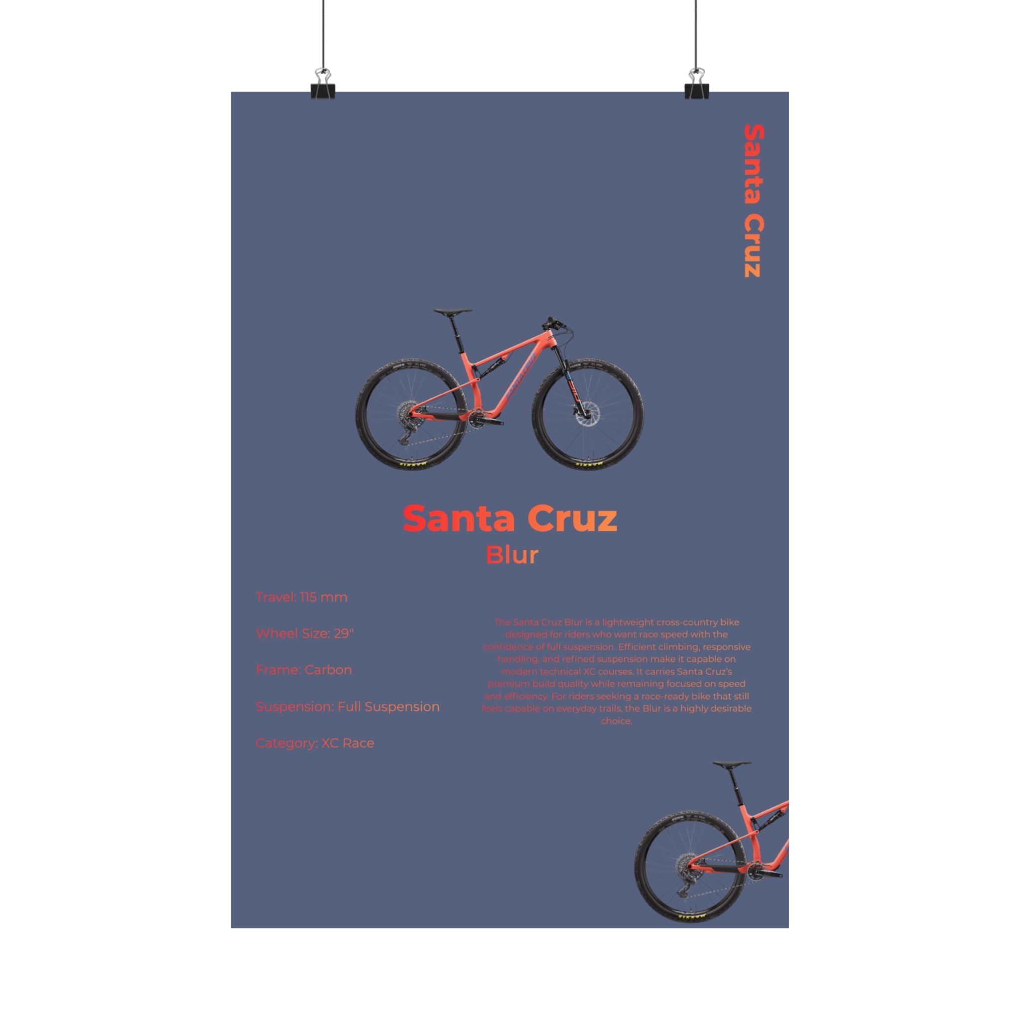 Santa Cruz Blur Poster