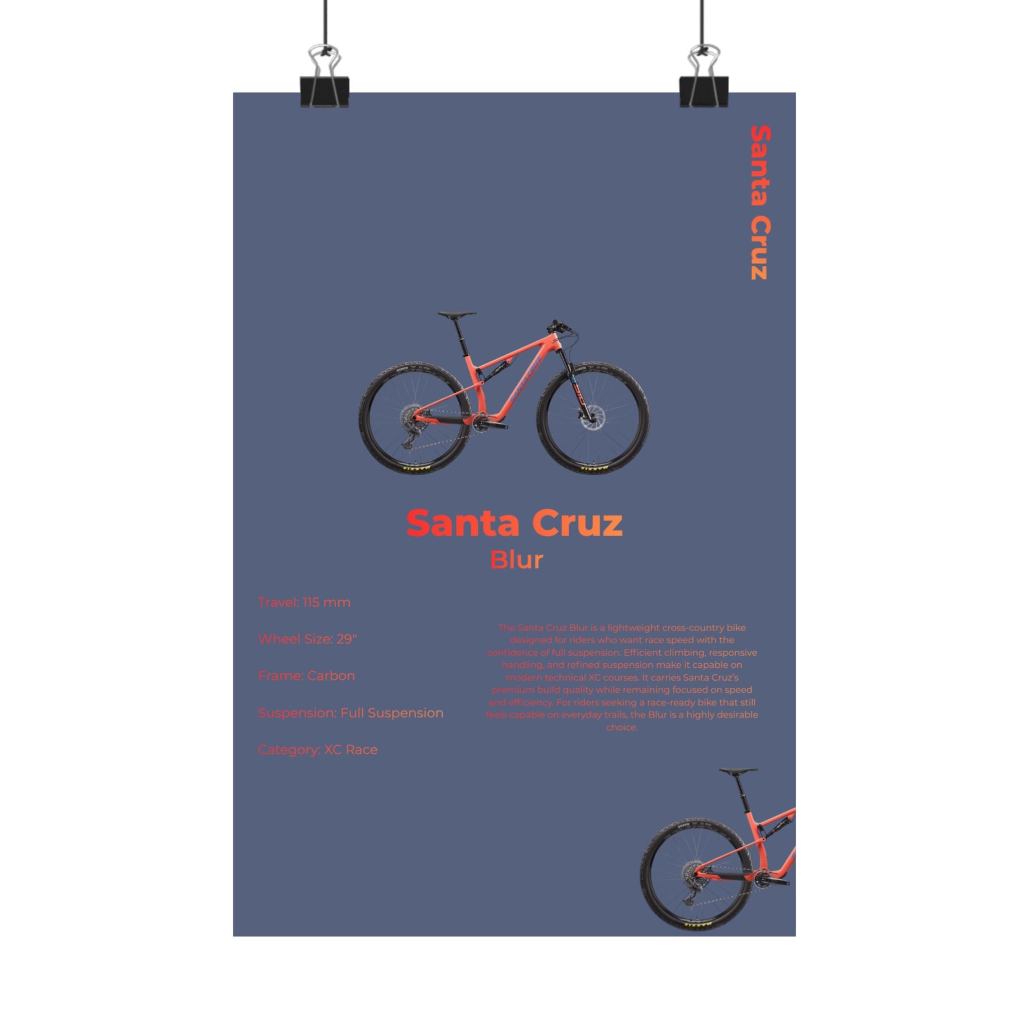 Santa Cruz Blur Poster