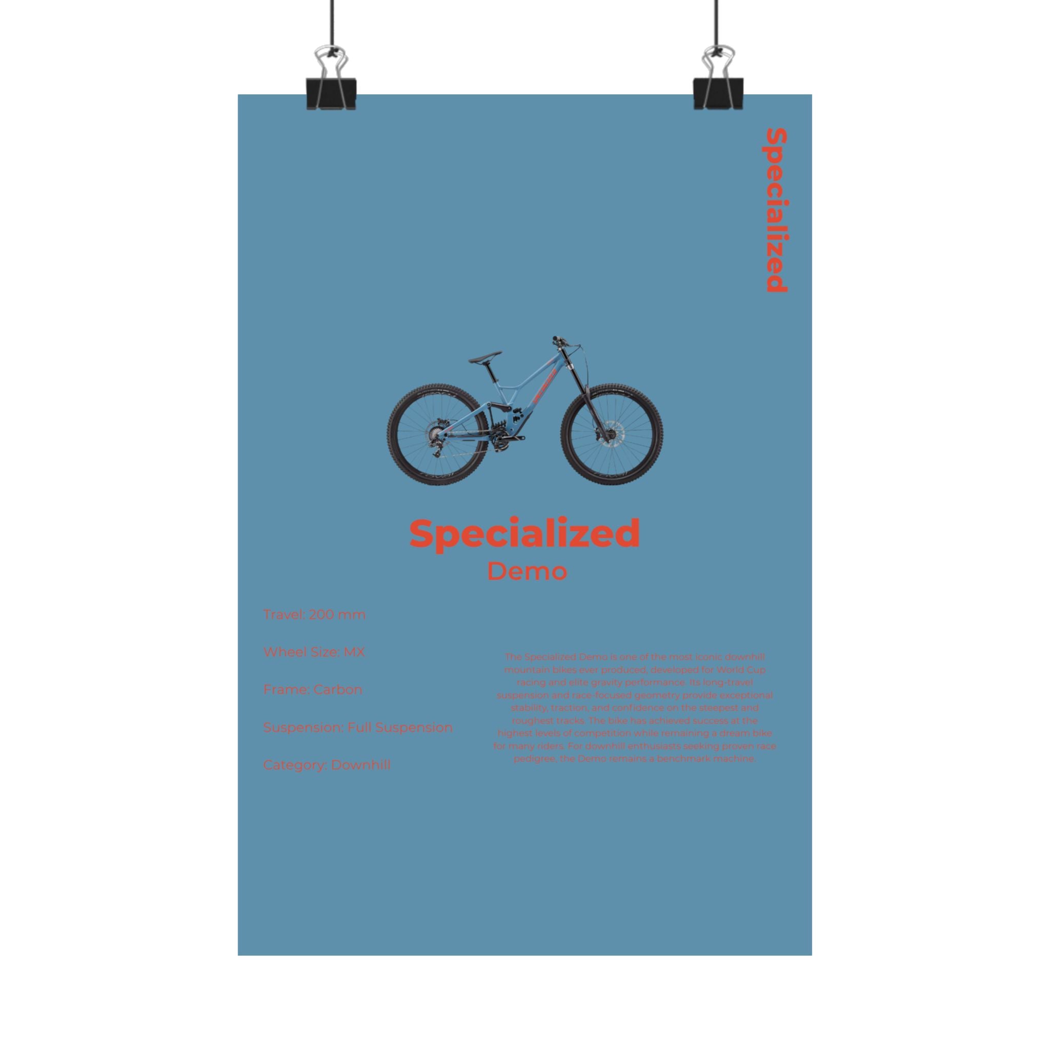 Specialized Demo Poster