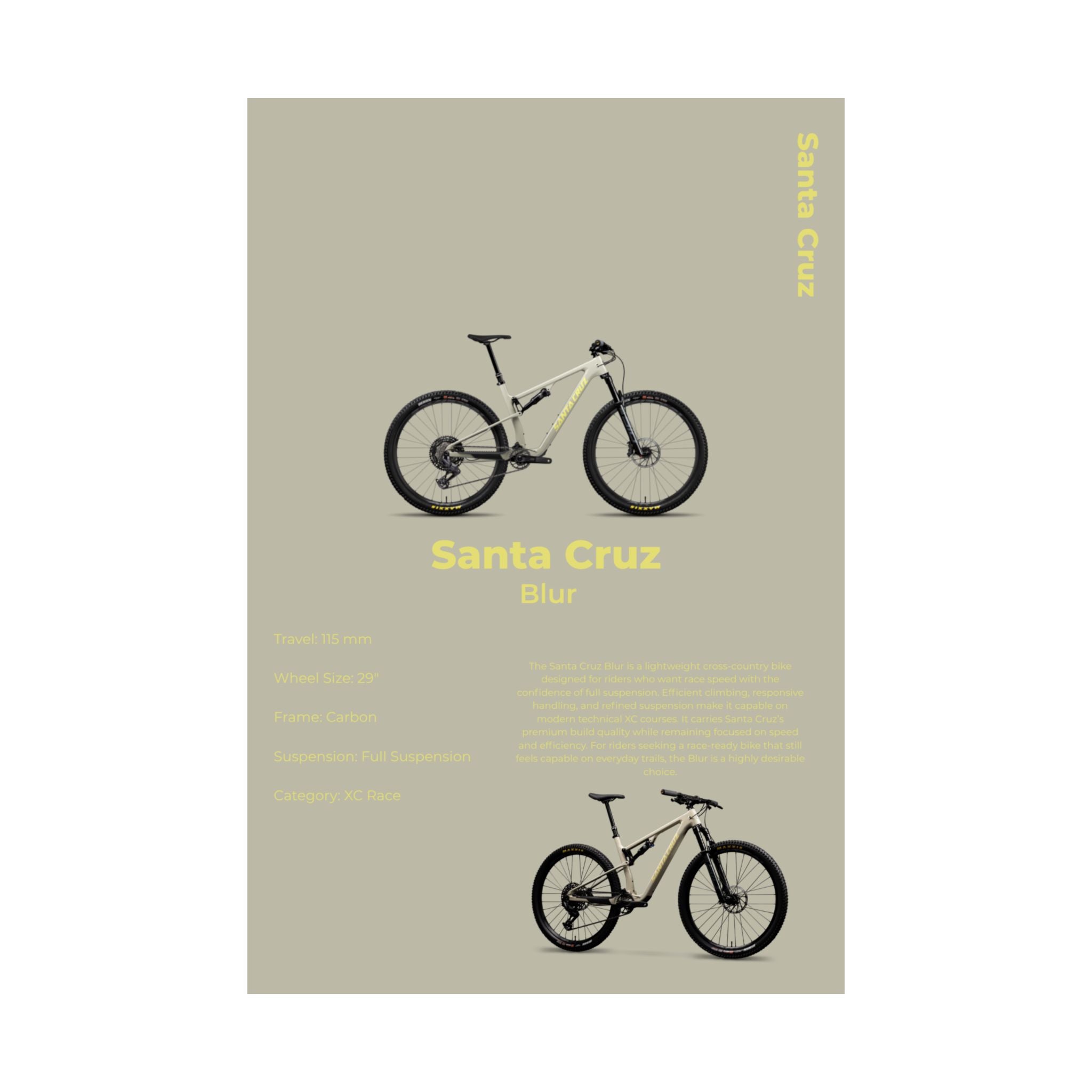 Santa Cruz Blur Poster