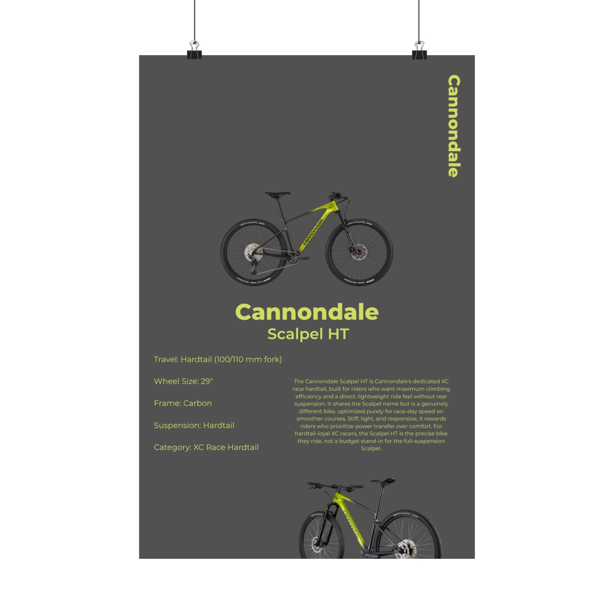 Cannondale Scalpel Poster
