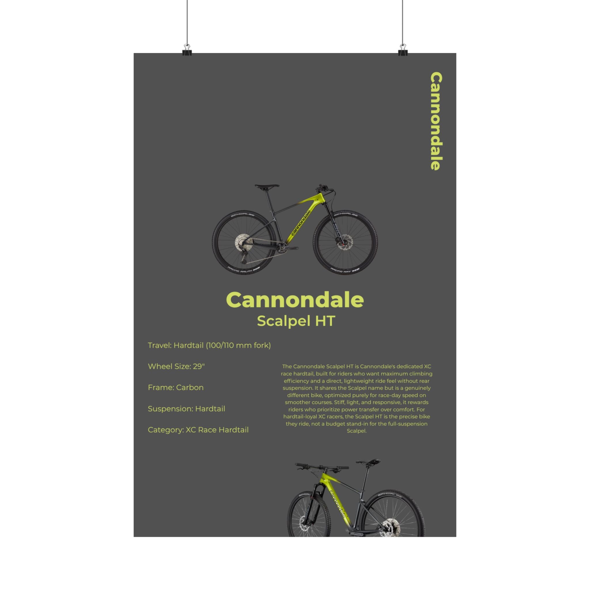 Cannondale Scalpel Poster