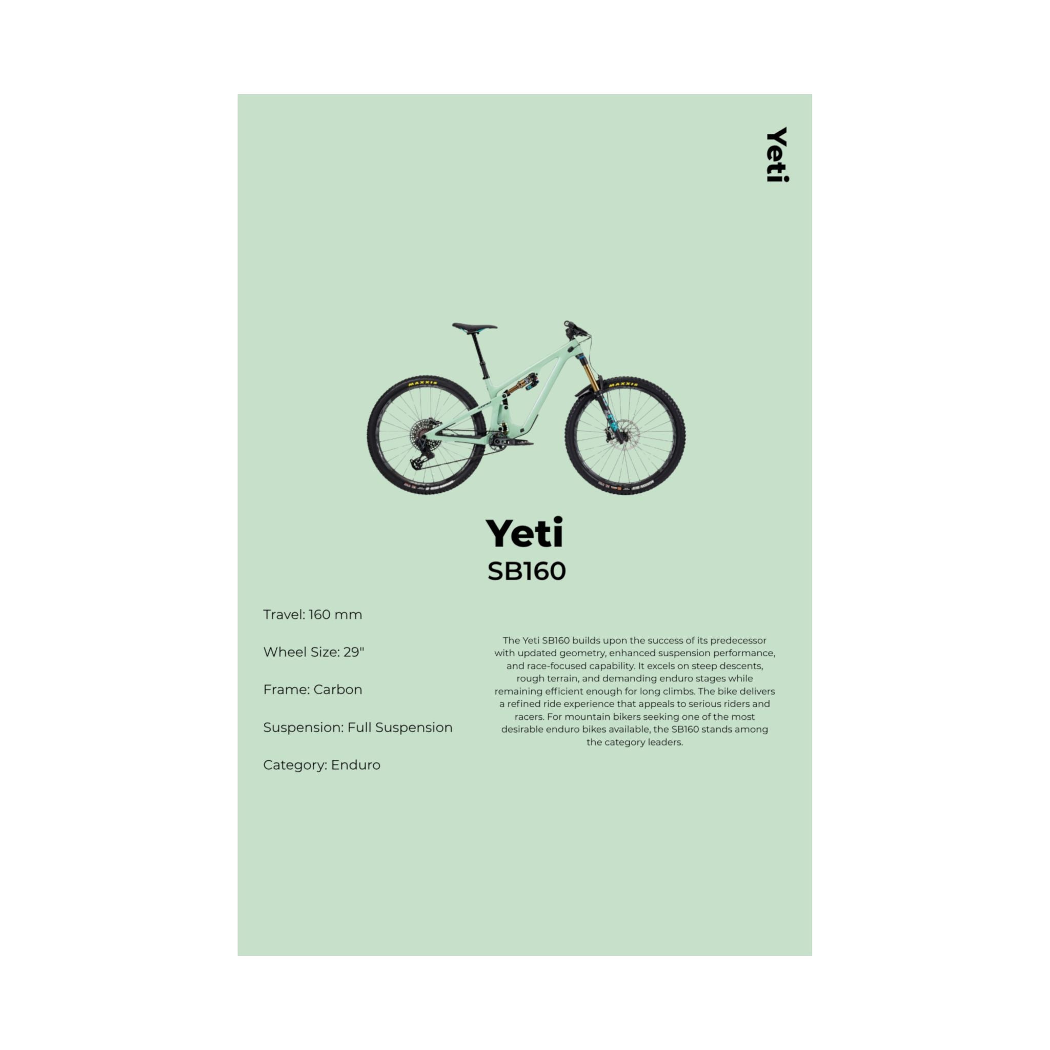Yeti SB160 Poster