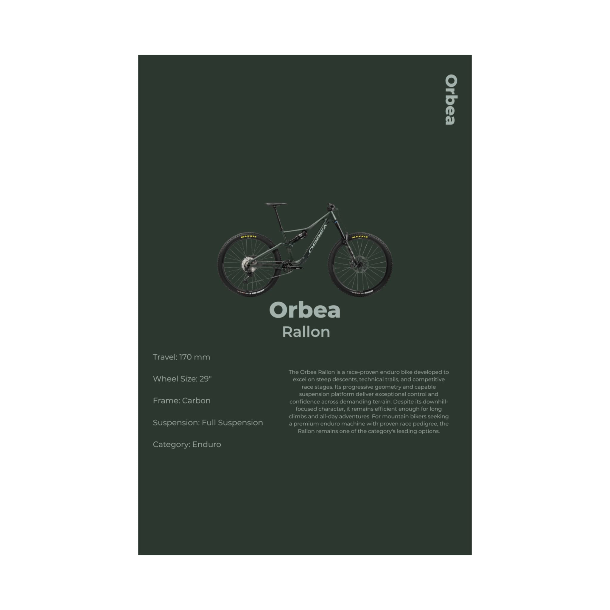 Orbea Rallon Poster