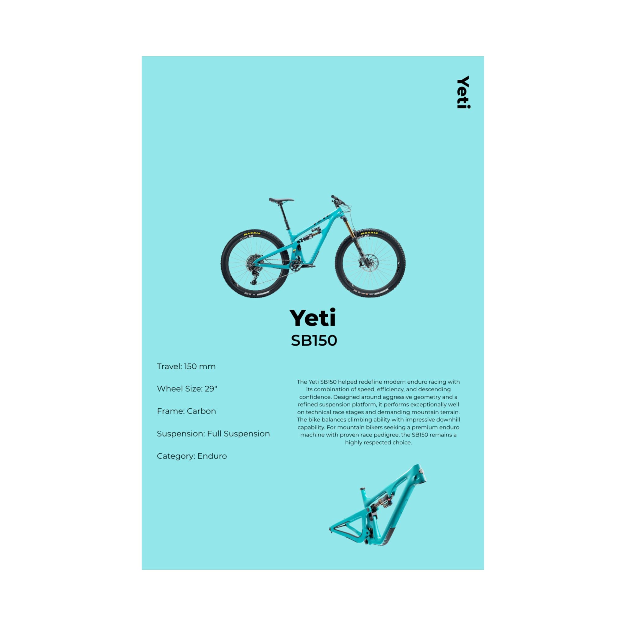 Yeti SB150 Poster