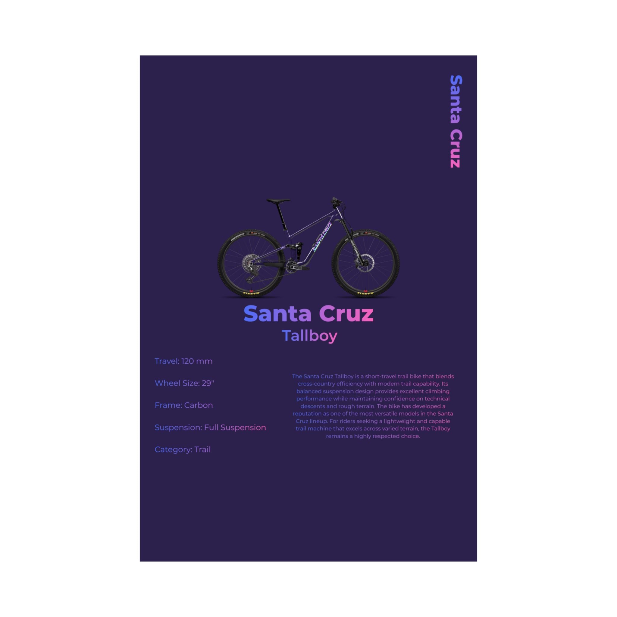 Santa Cruz Tallboy Poster