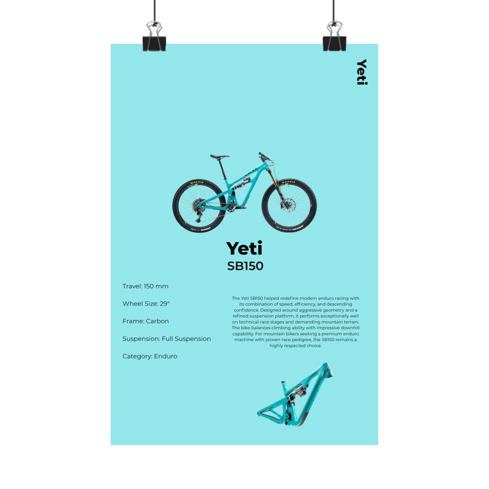 Yeti SB150 Poster