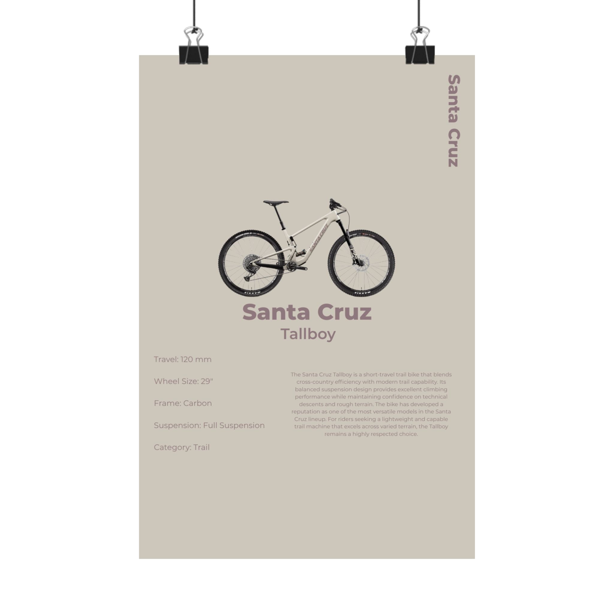 Santa Cruz Tallboy Poster
