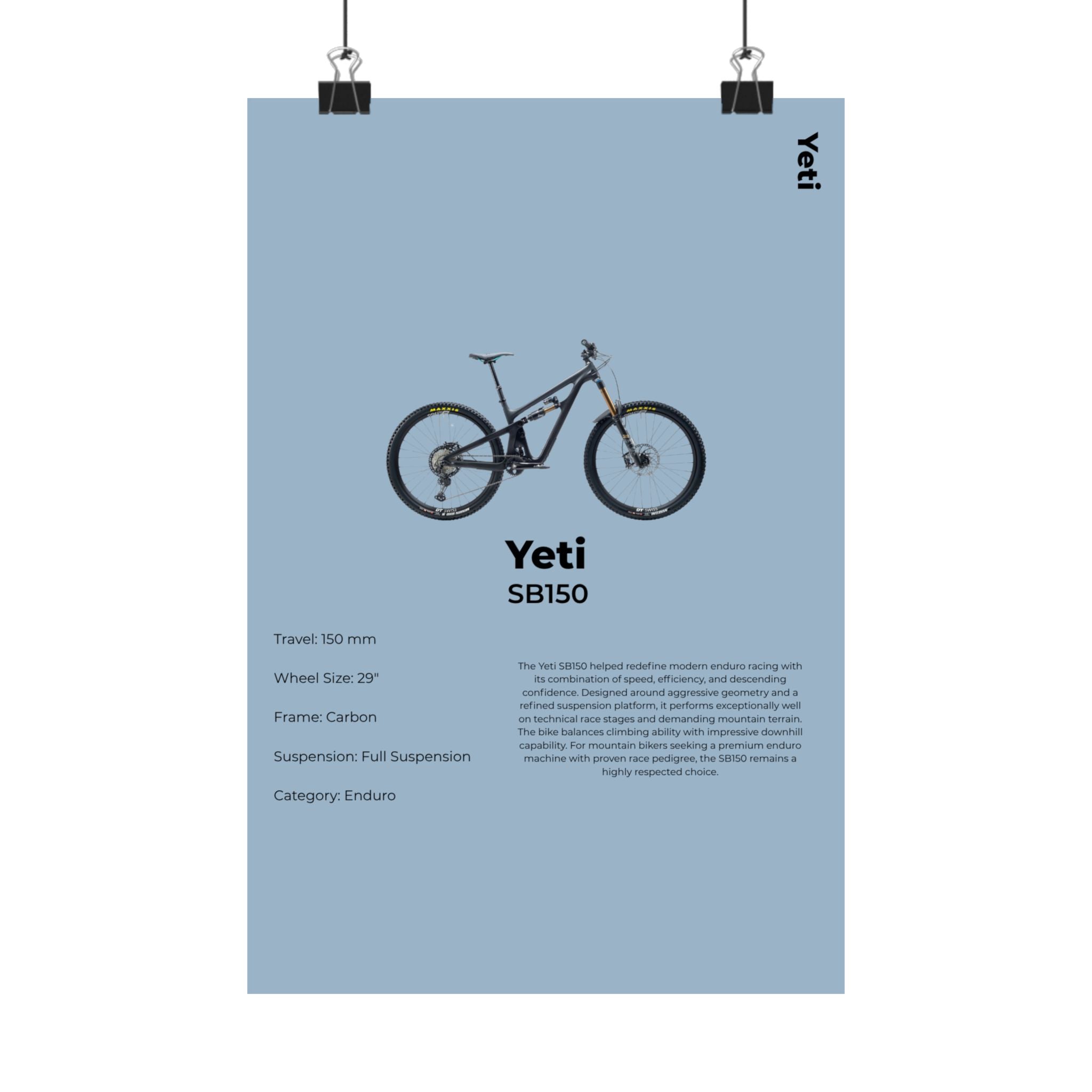 Yeti SB150 Poster