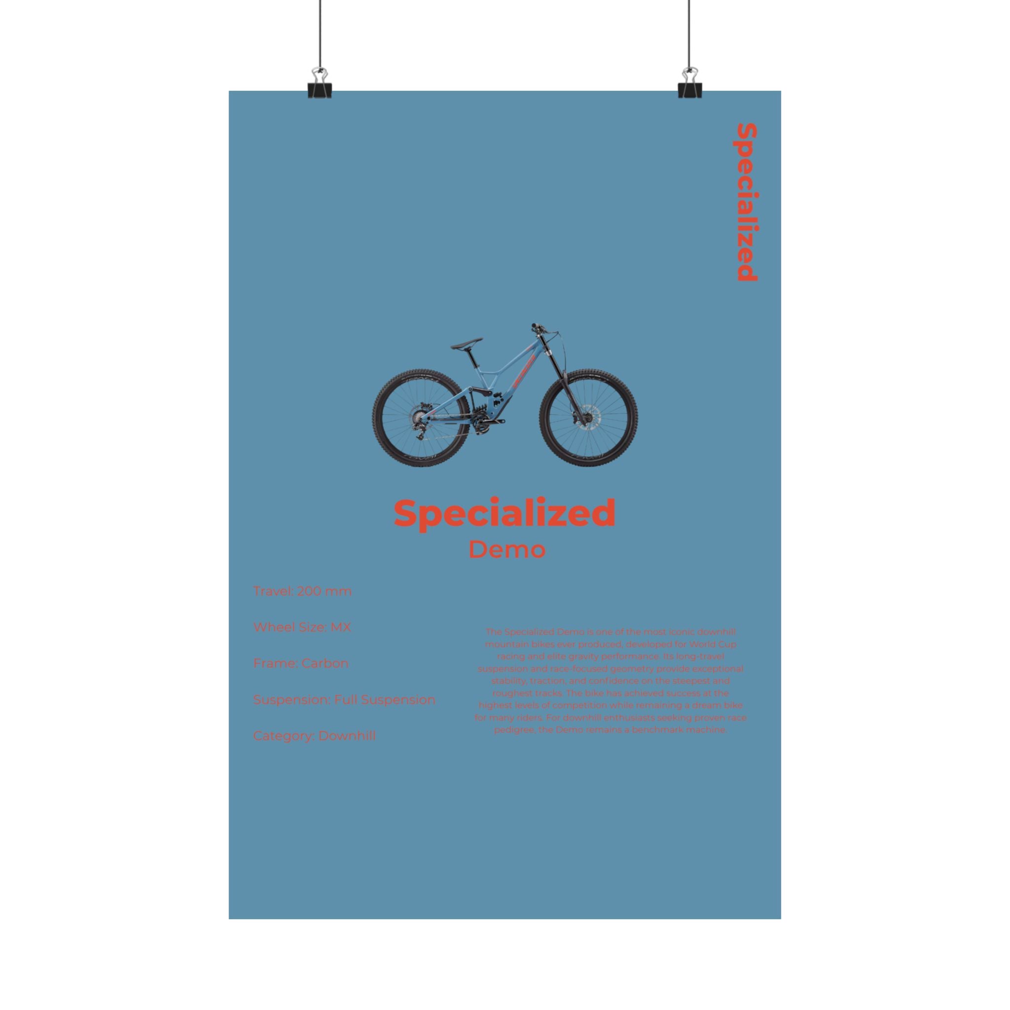 Specialized Demo Poster