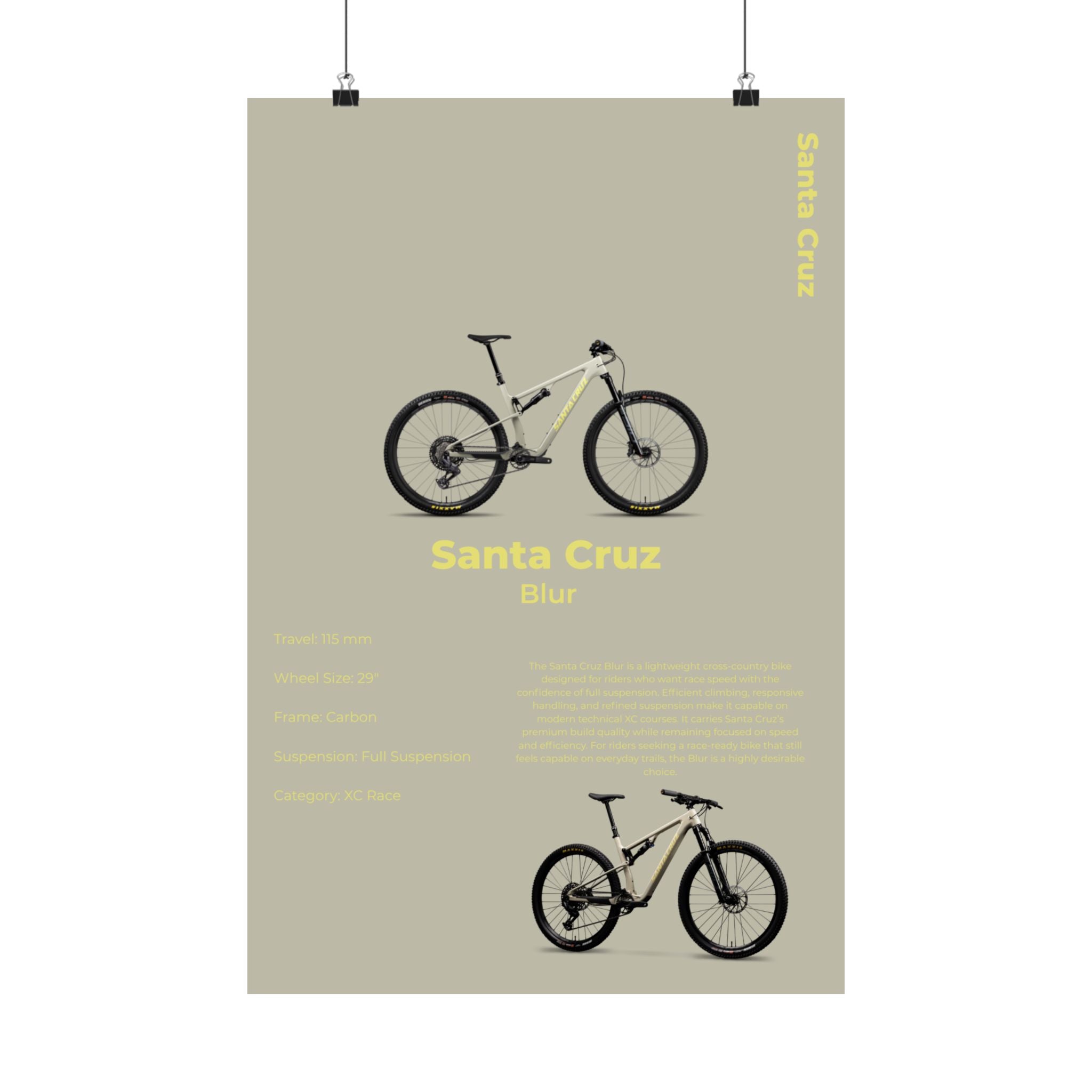Santa Cruz Blur Poster