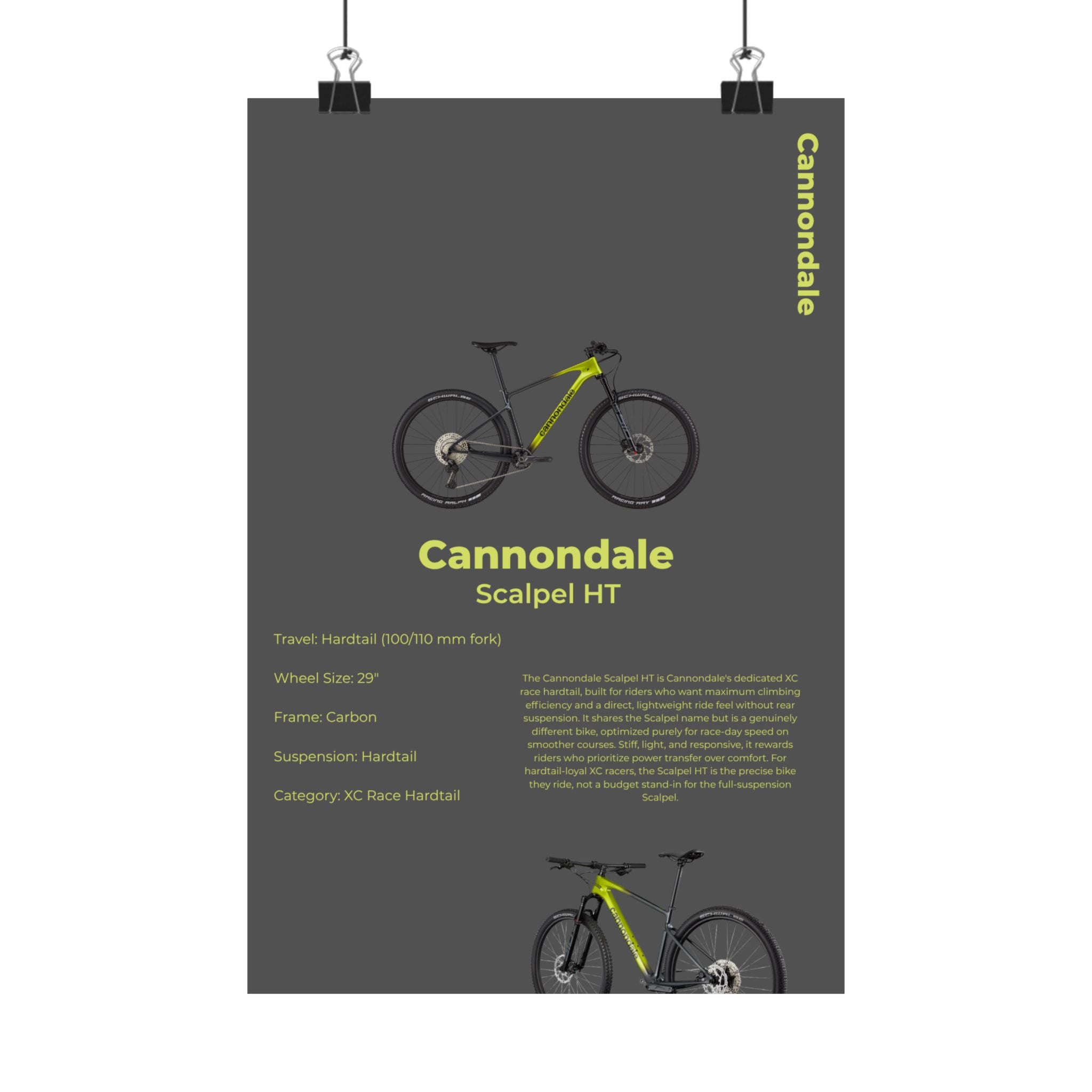 Cannondale Scalpel Poster