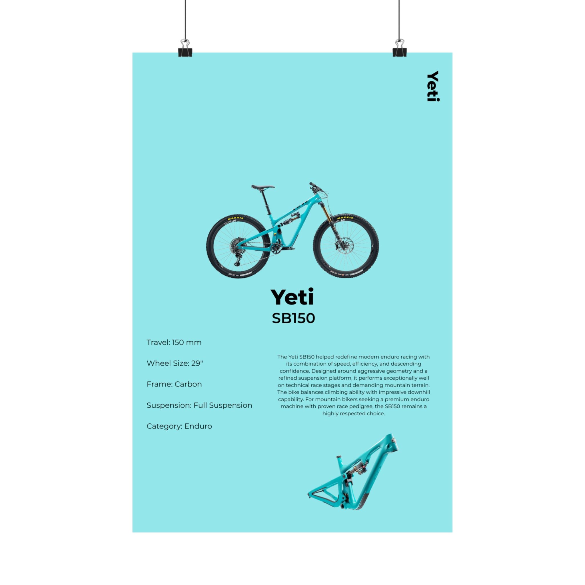 Yeti SB150 Poster