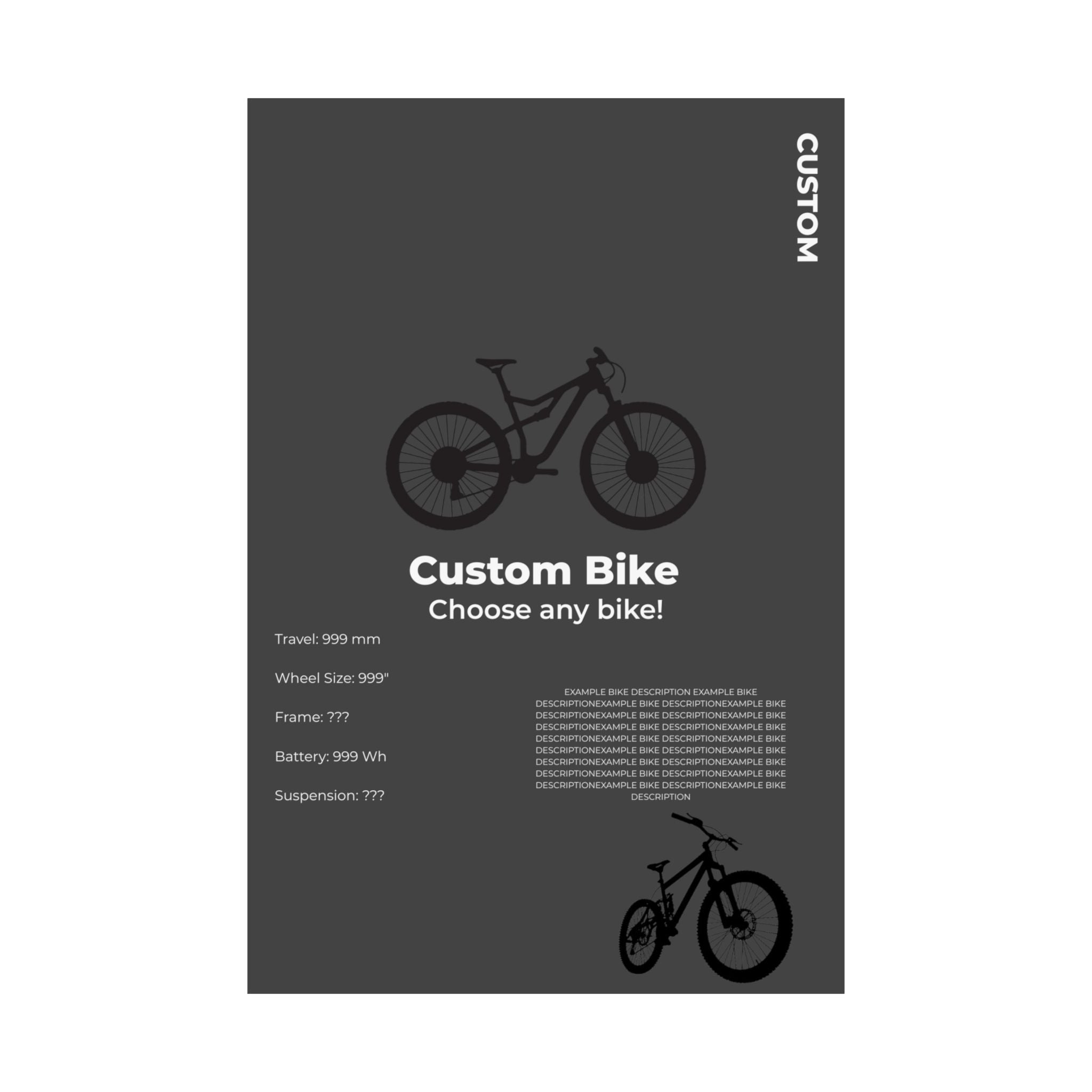 Custom MTB Poster